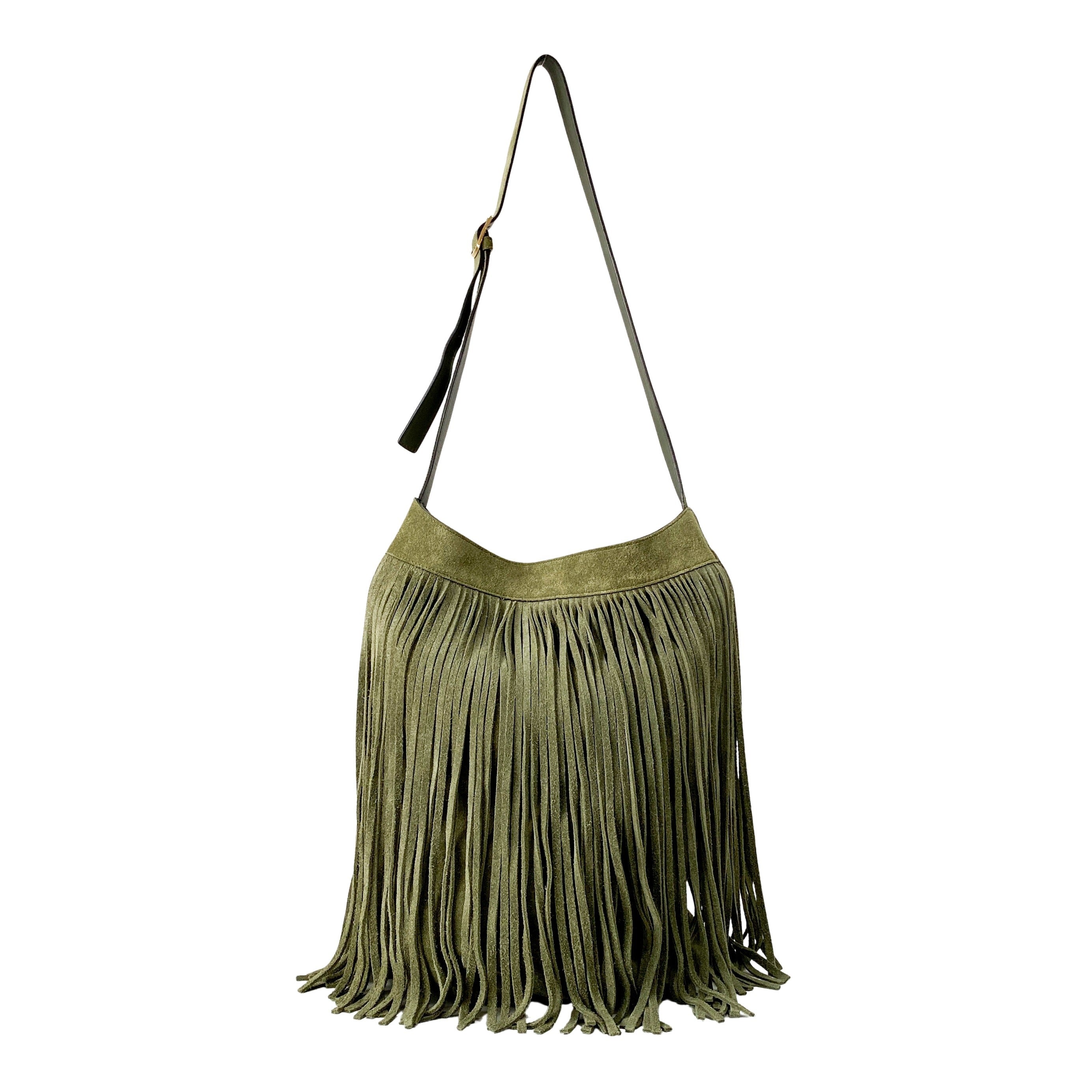 Green Suede Bag