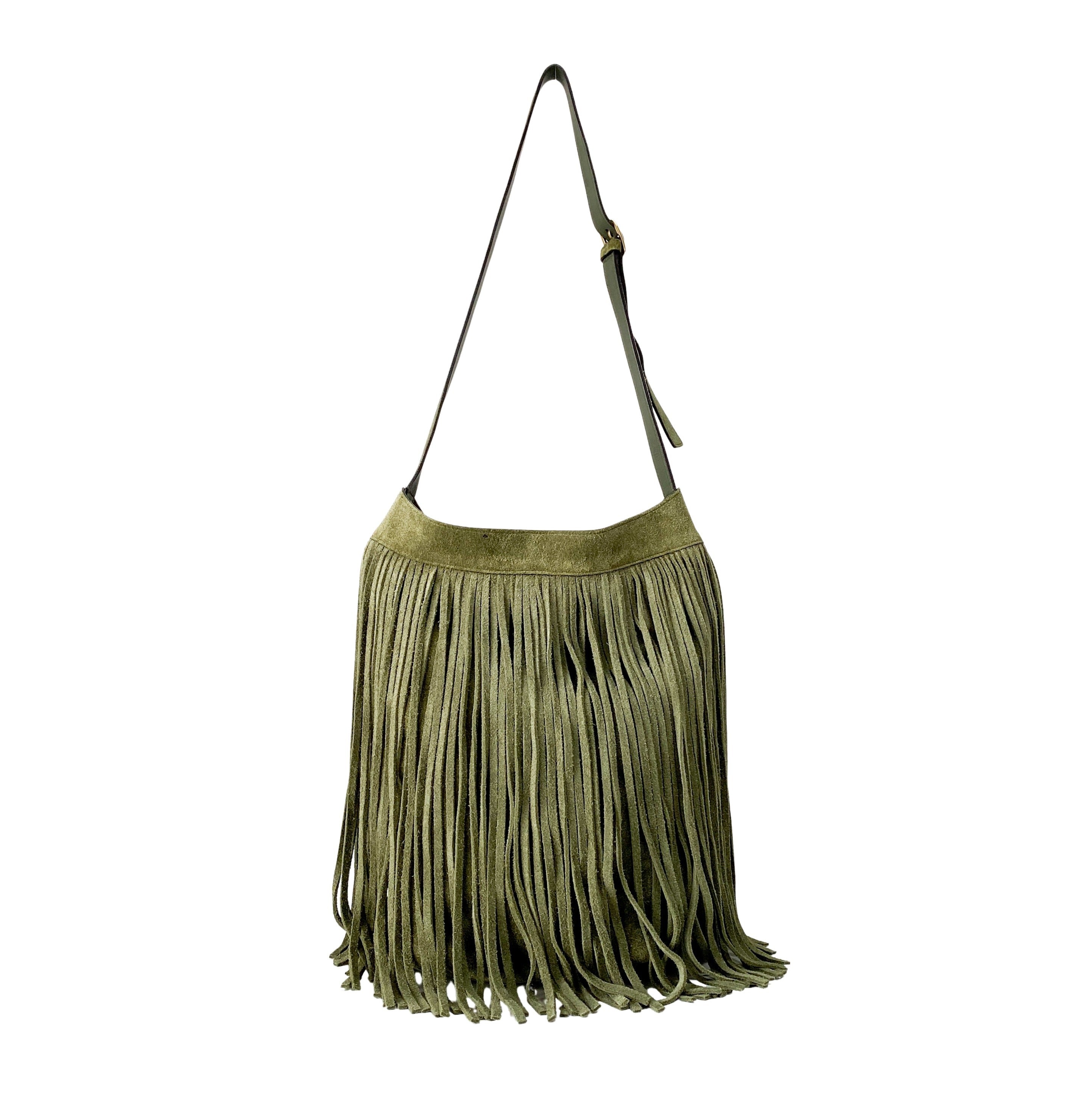 Green Suede Bag
