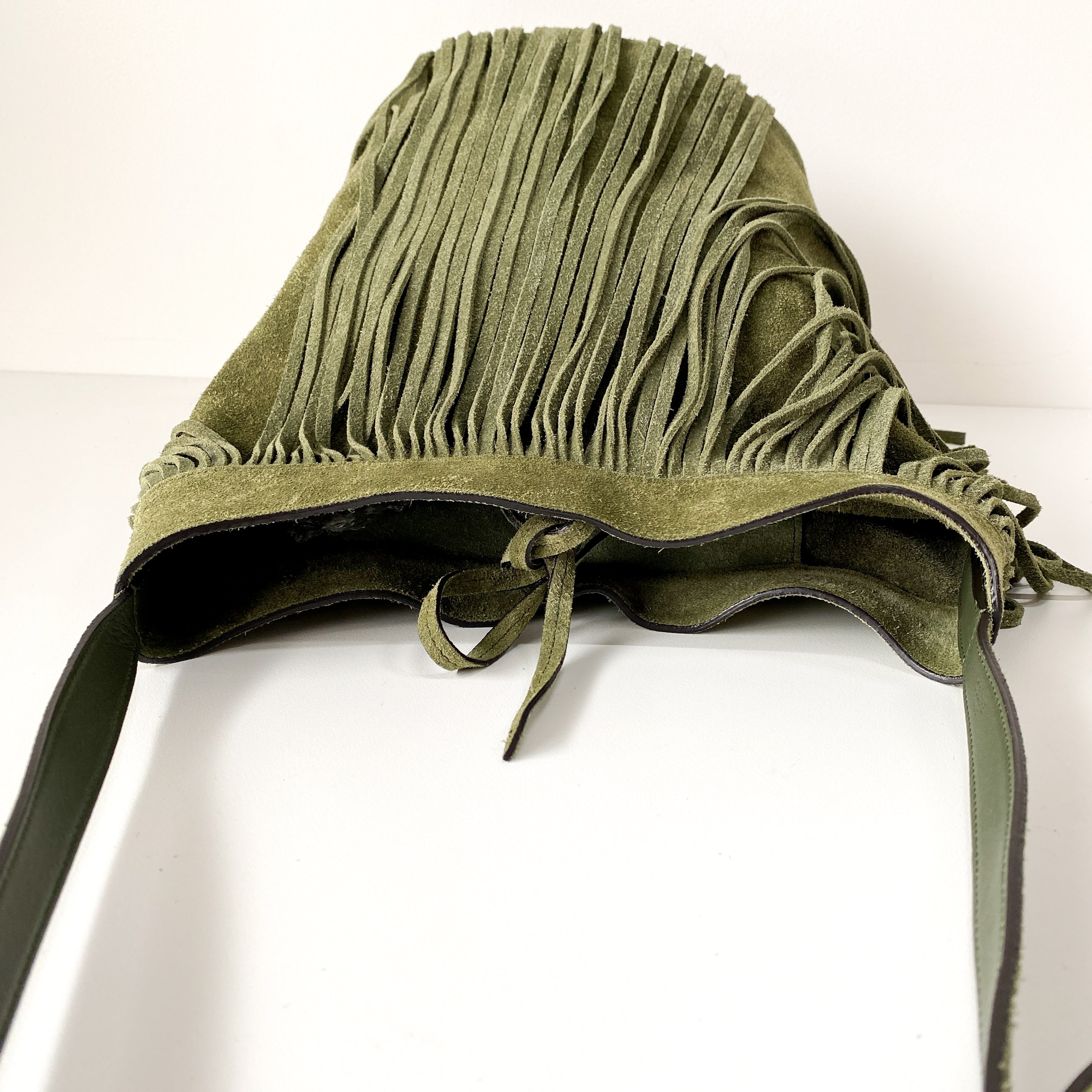 Green Suede Bag