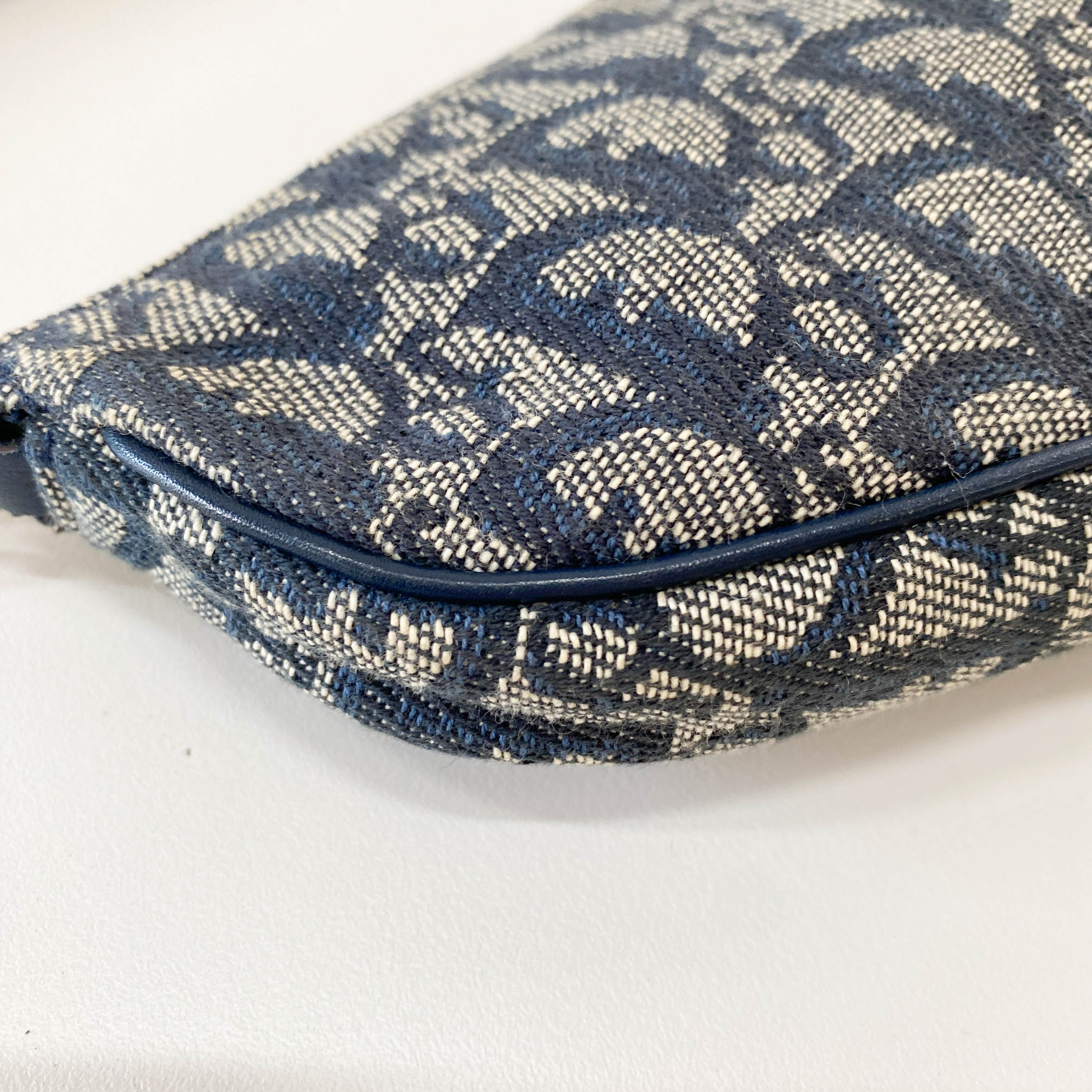 Trotter Saddle Navy Oblique Canvas Bag