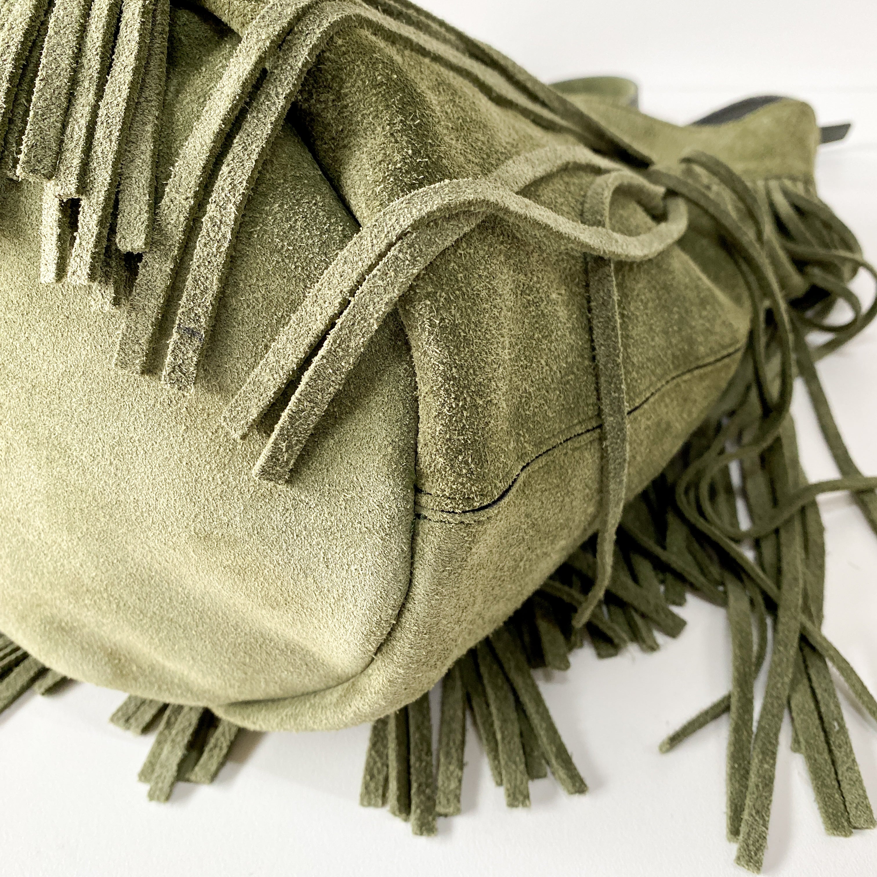 Green Suede Bag