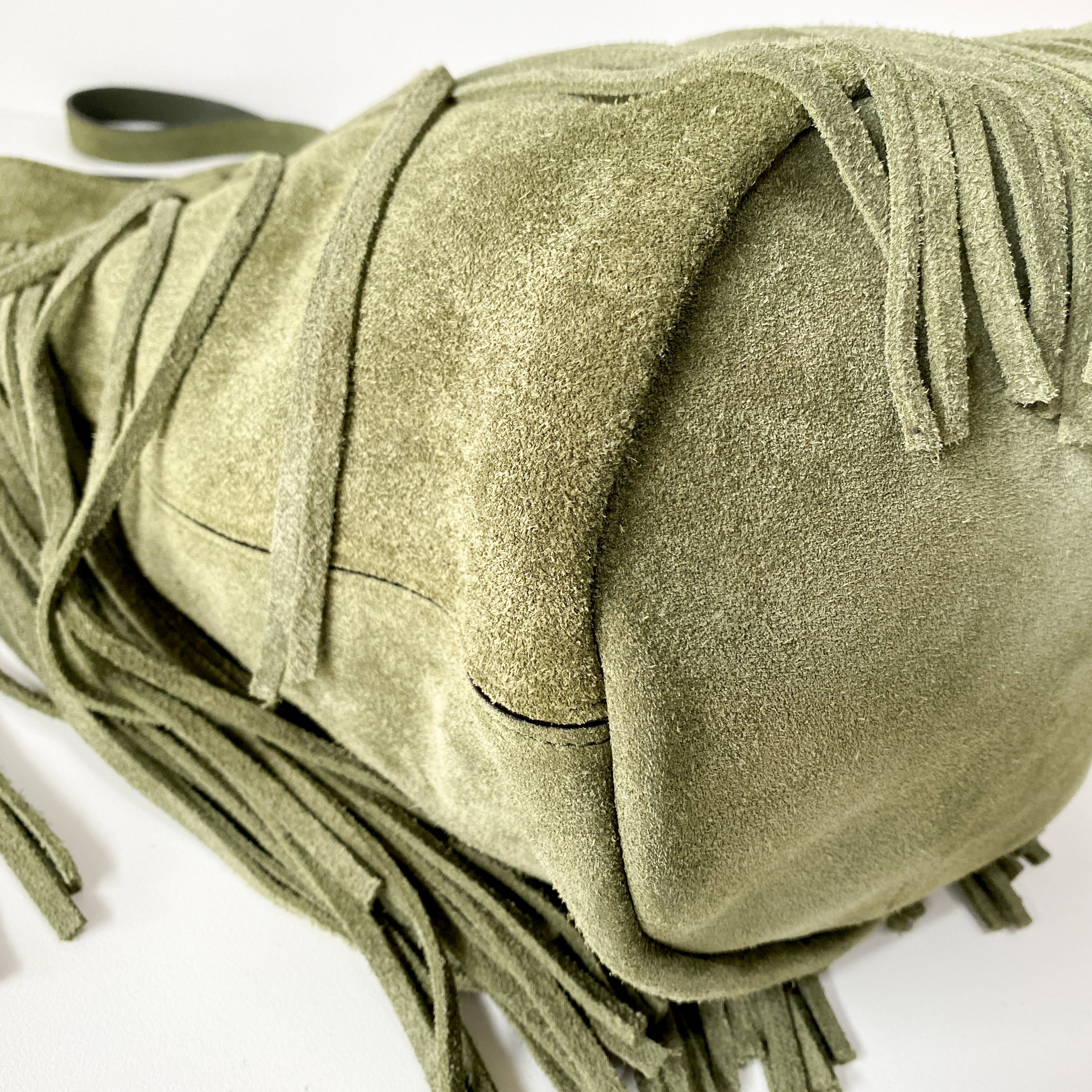Green Suede Bag