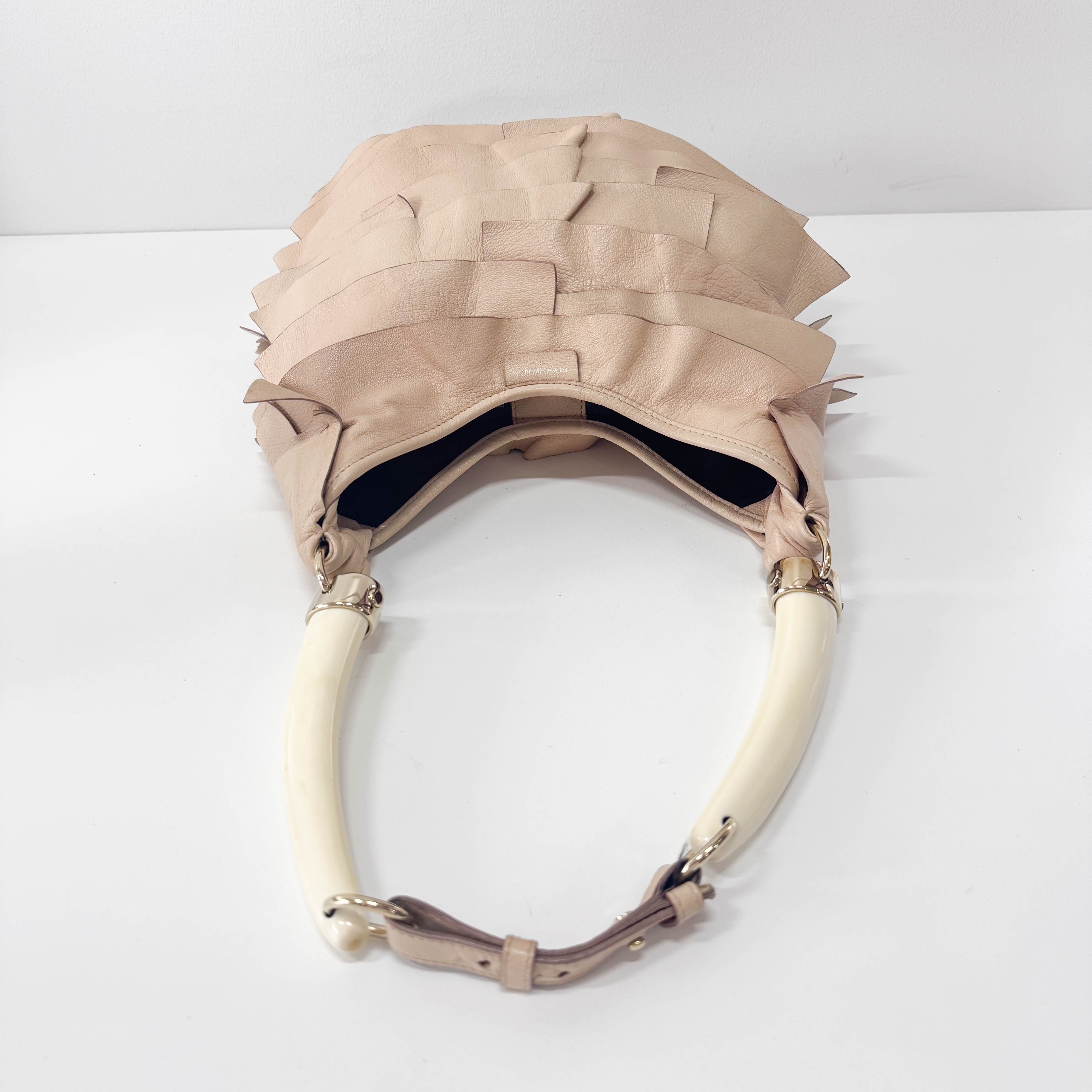 Mombasa Saint-Tropez Beige Leather Hand Bag