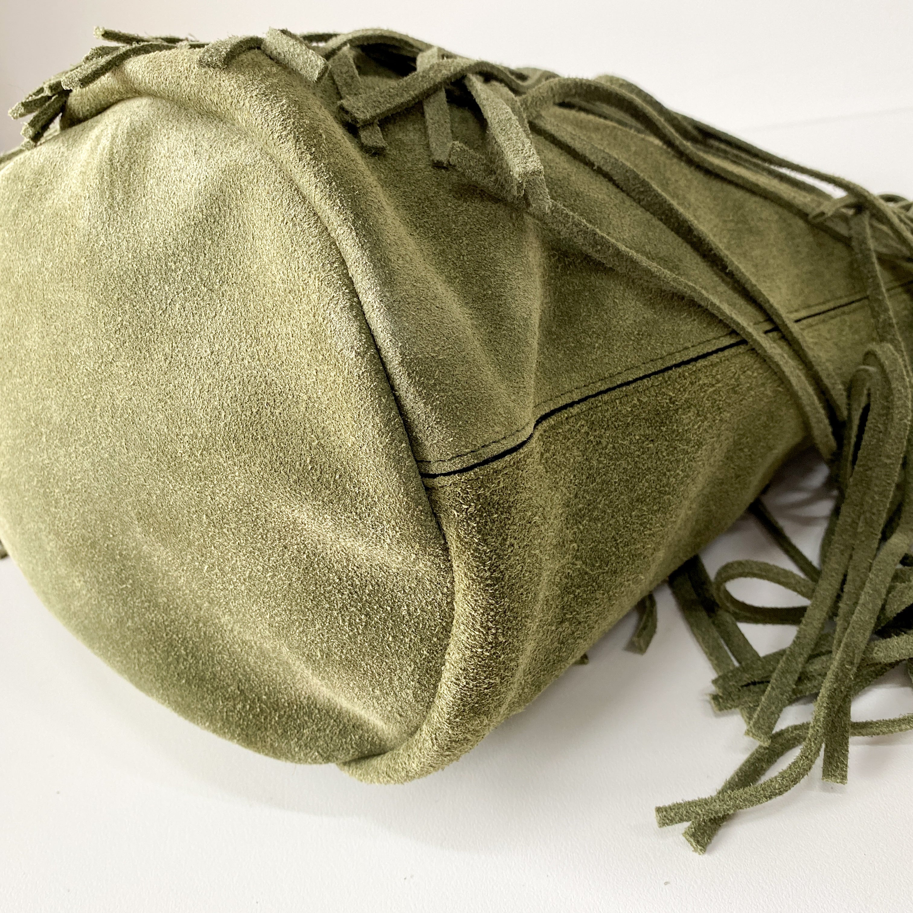 Green Suede Bag