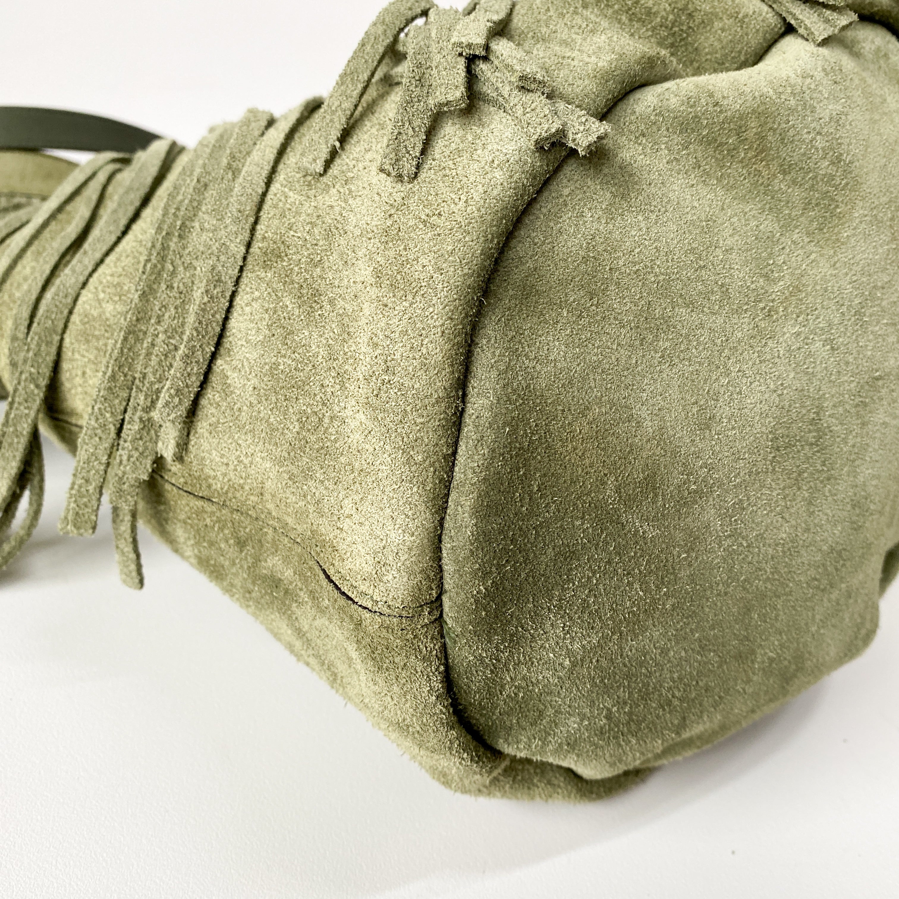 Green Suede Bag