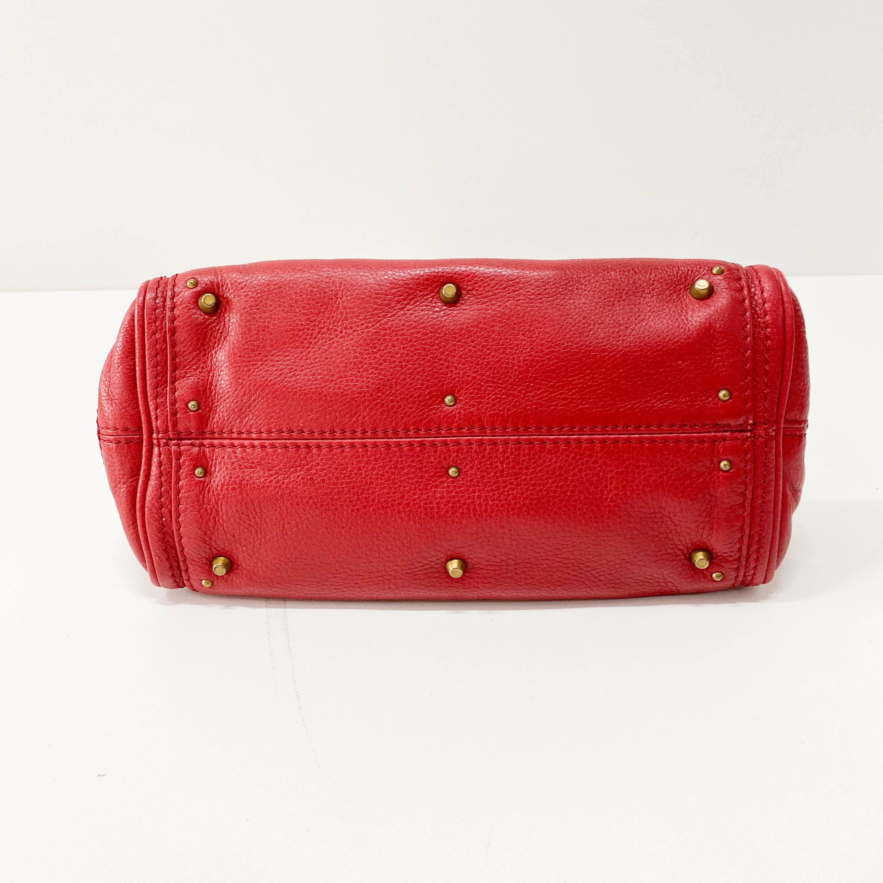 Paddington Small Red Leather Shoulder Bag