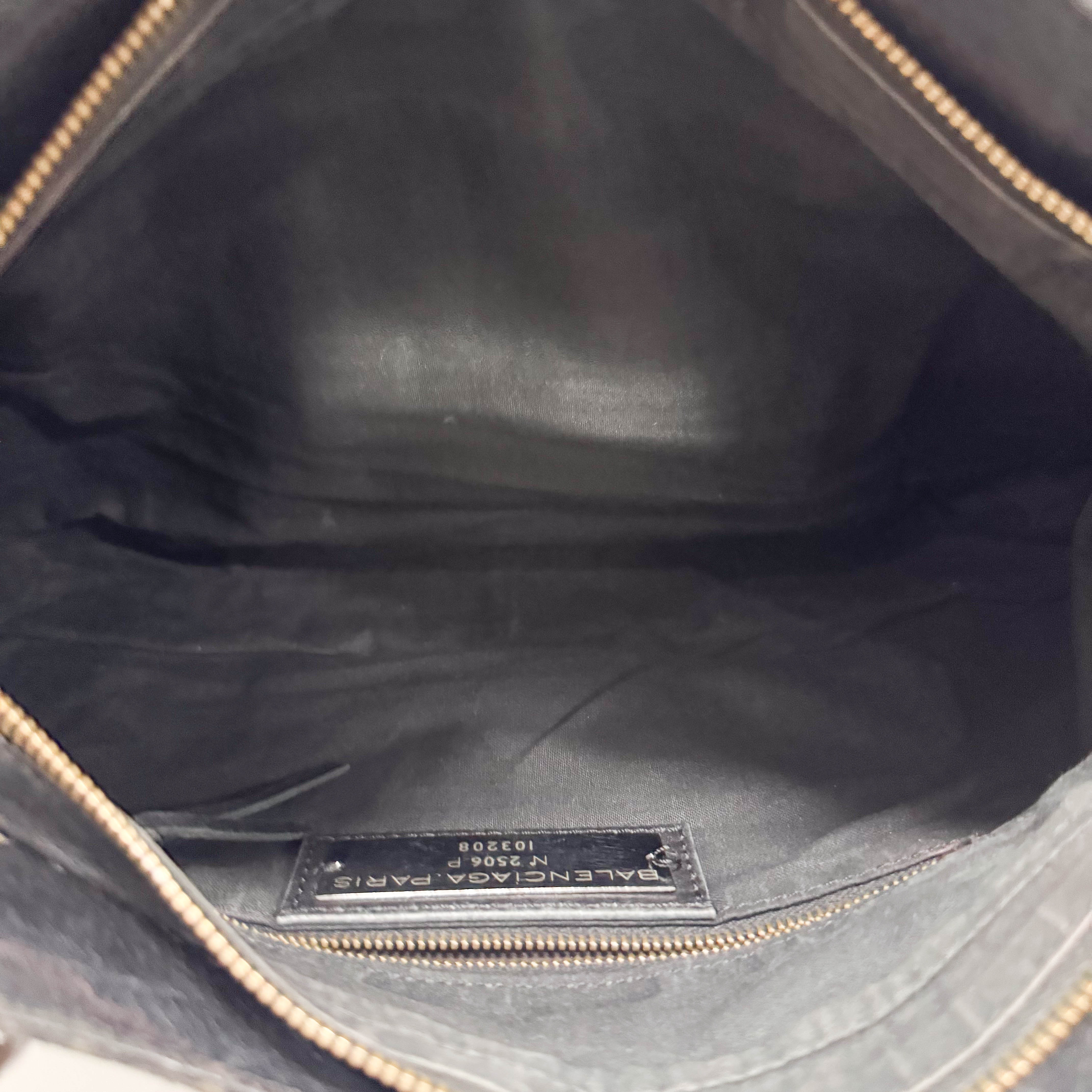 The First Black Calfskin Leather Handlebag