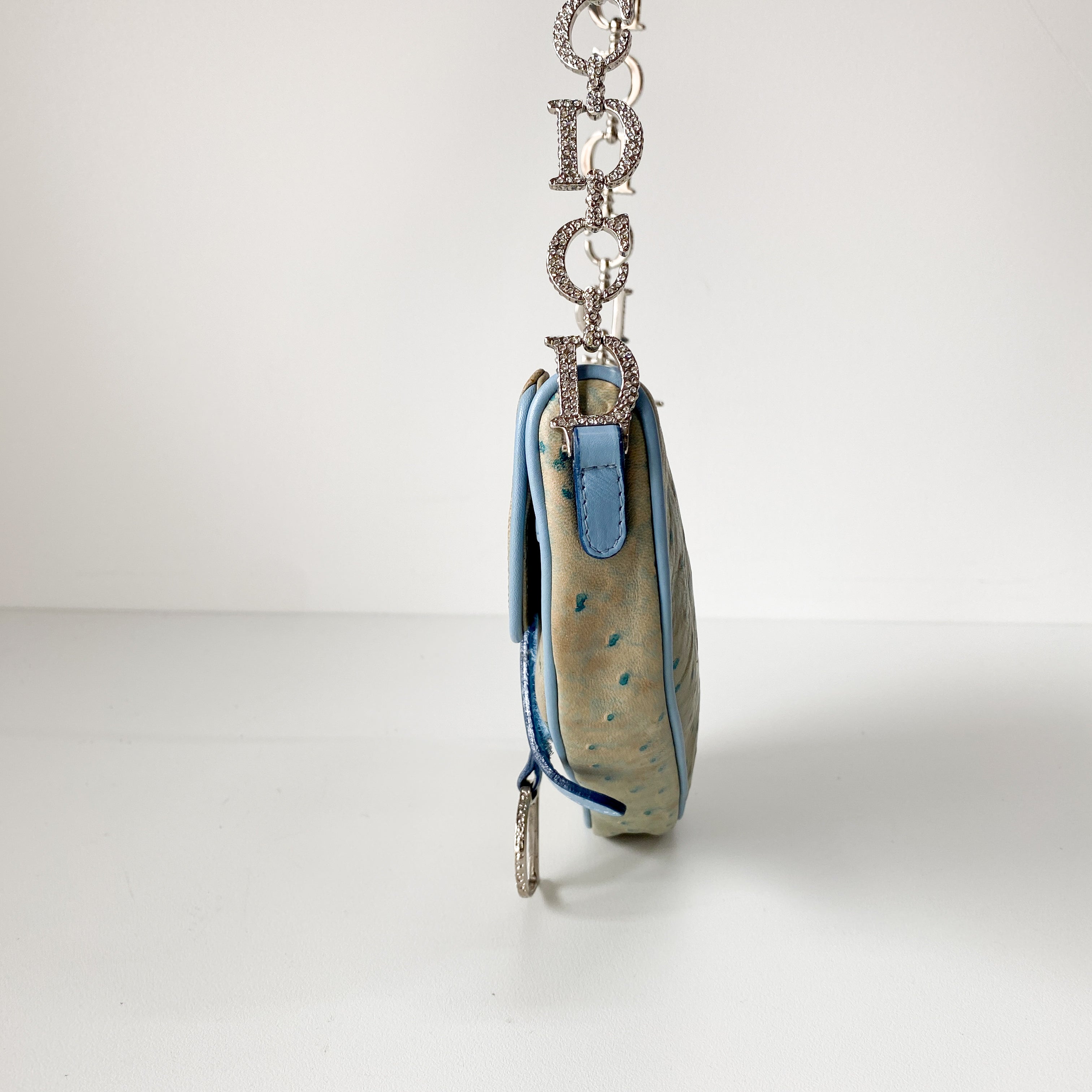 Saddle Multi-colour Leather & Rhinestone Bag