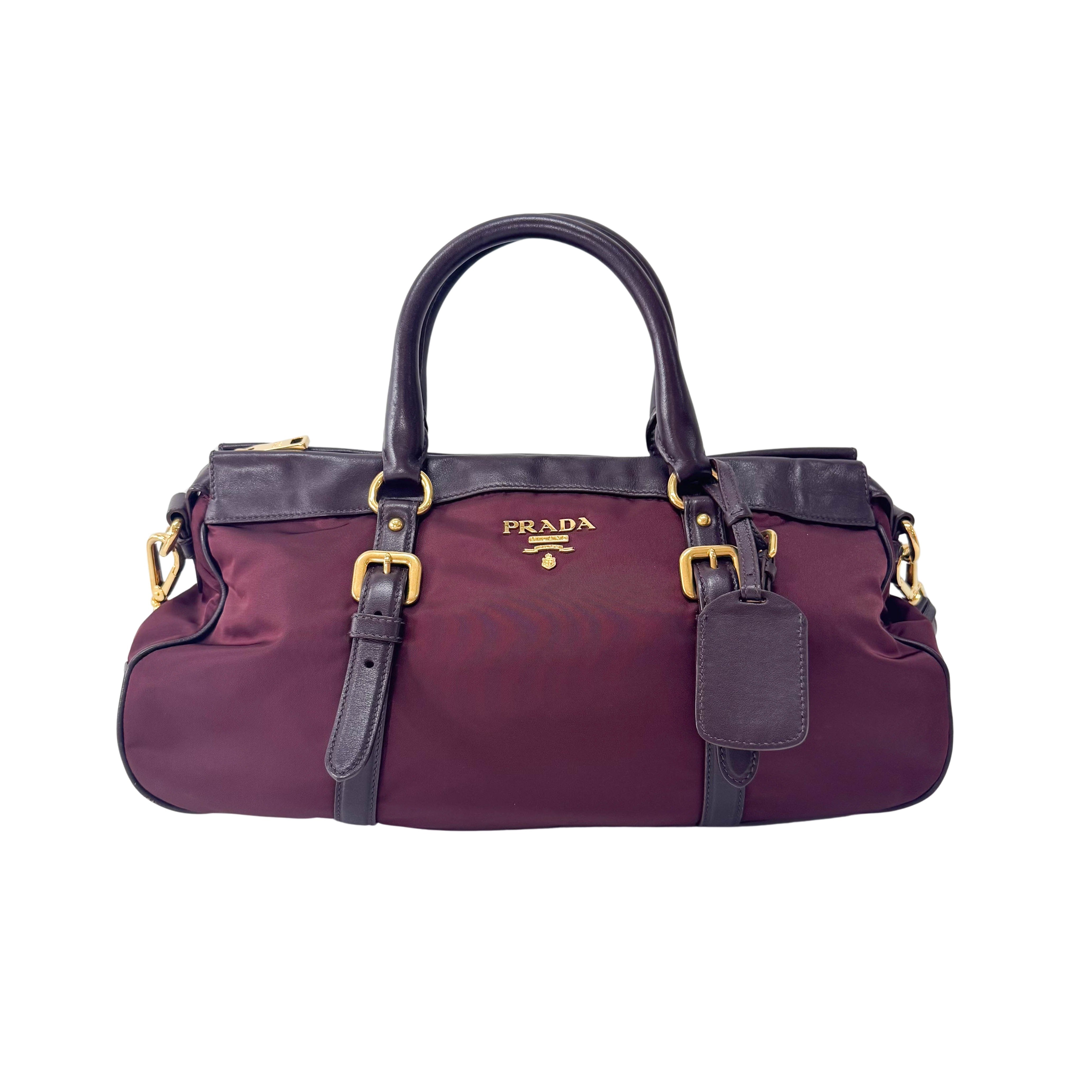 Bordeaux Nylon Handle Bag