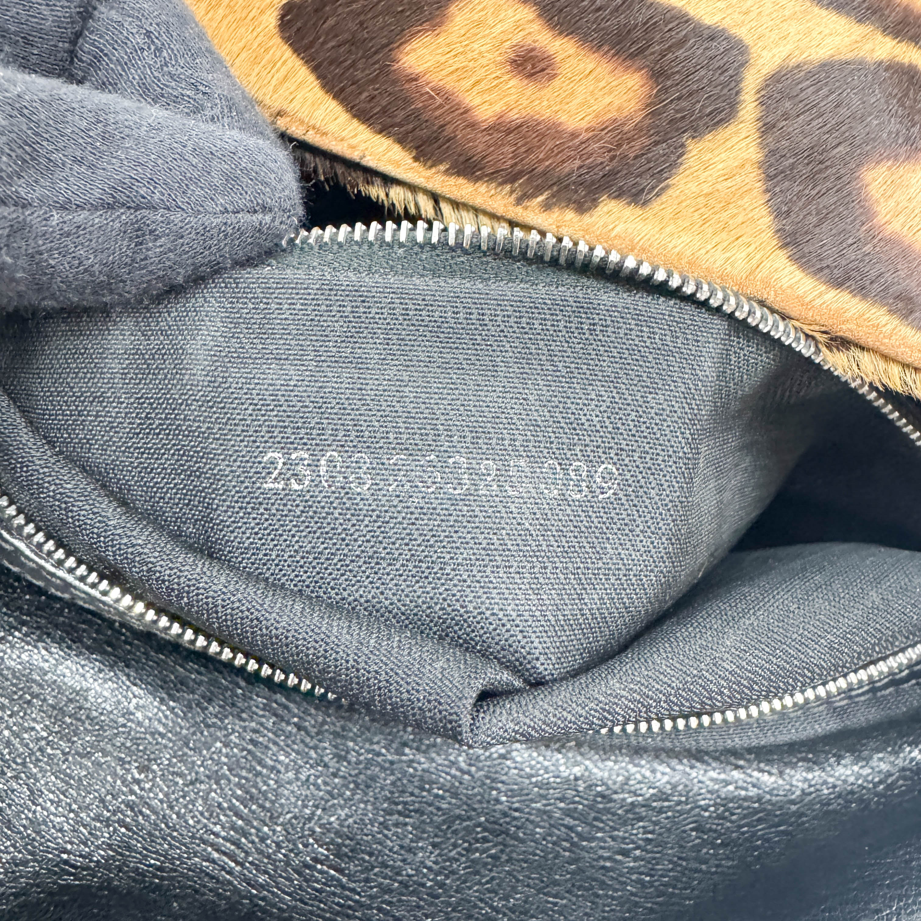 Mamma Baguette Brown Leopard Print Pony Hair Shoulder Bag