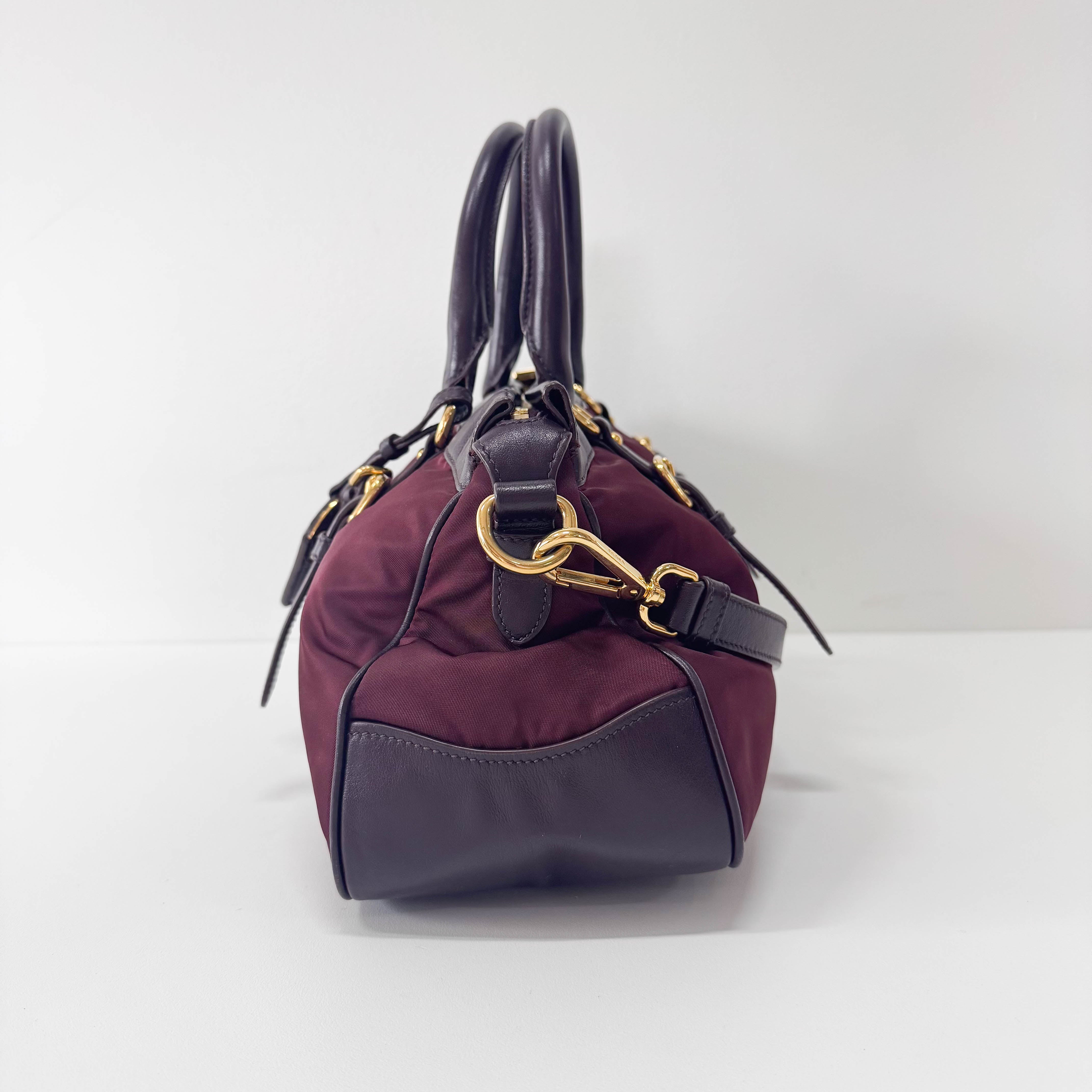 Bordeaux Nylon Handle Bag