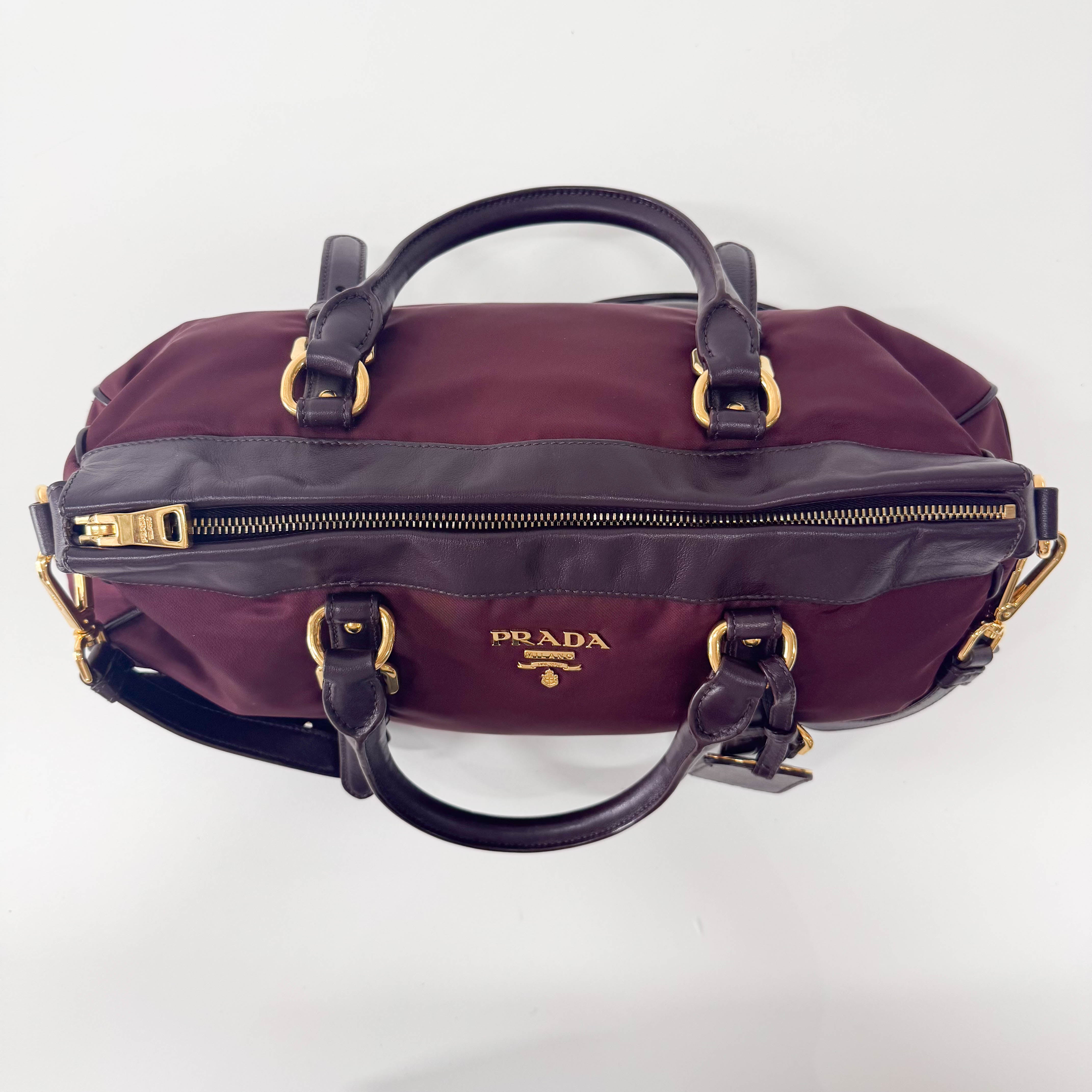 Bordeaux Nylon Handle Bag