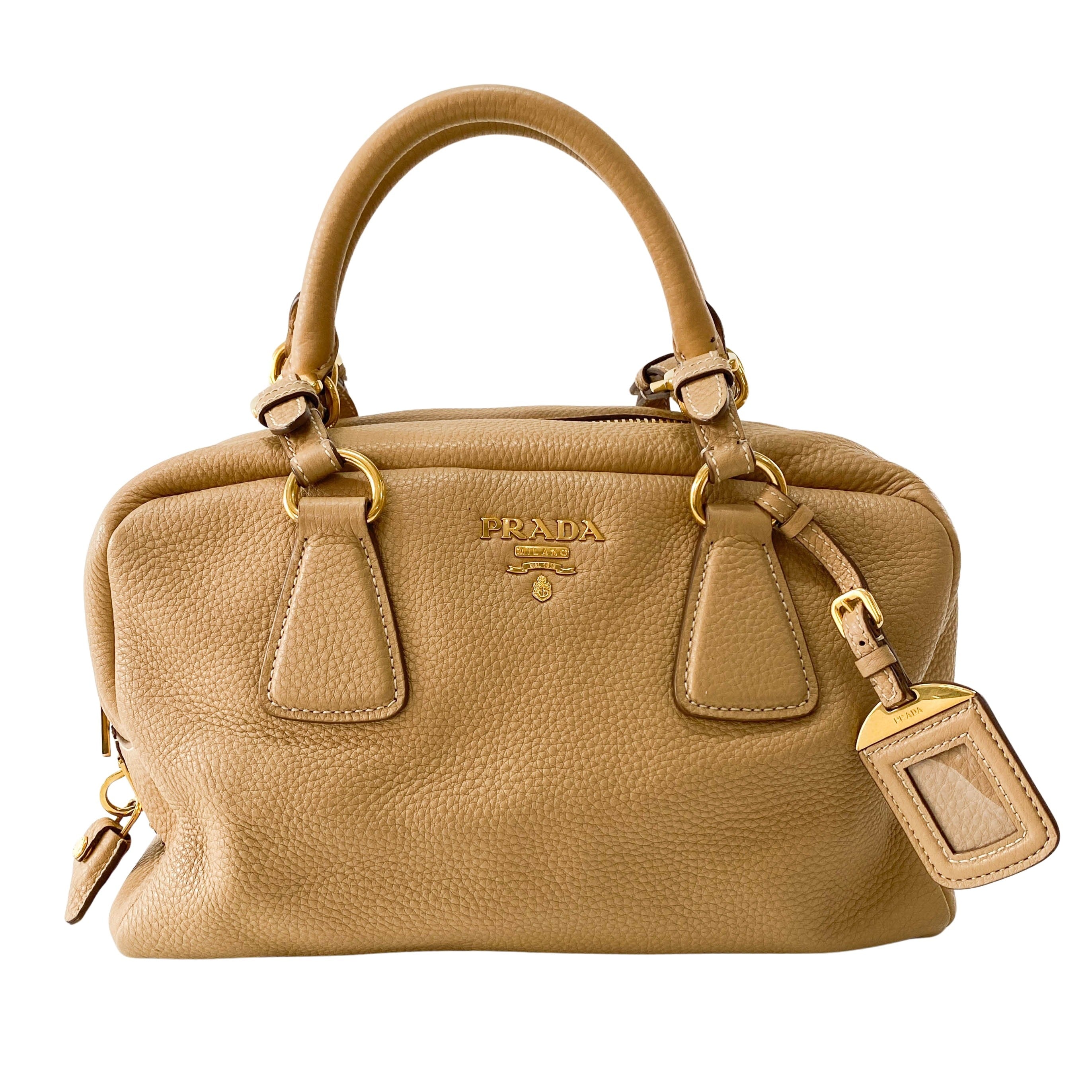 Brown Top Handle Shoulder Bag