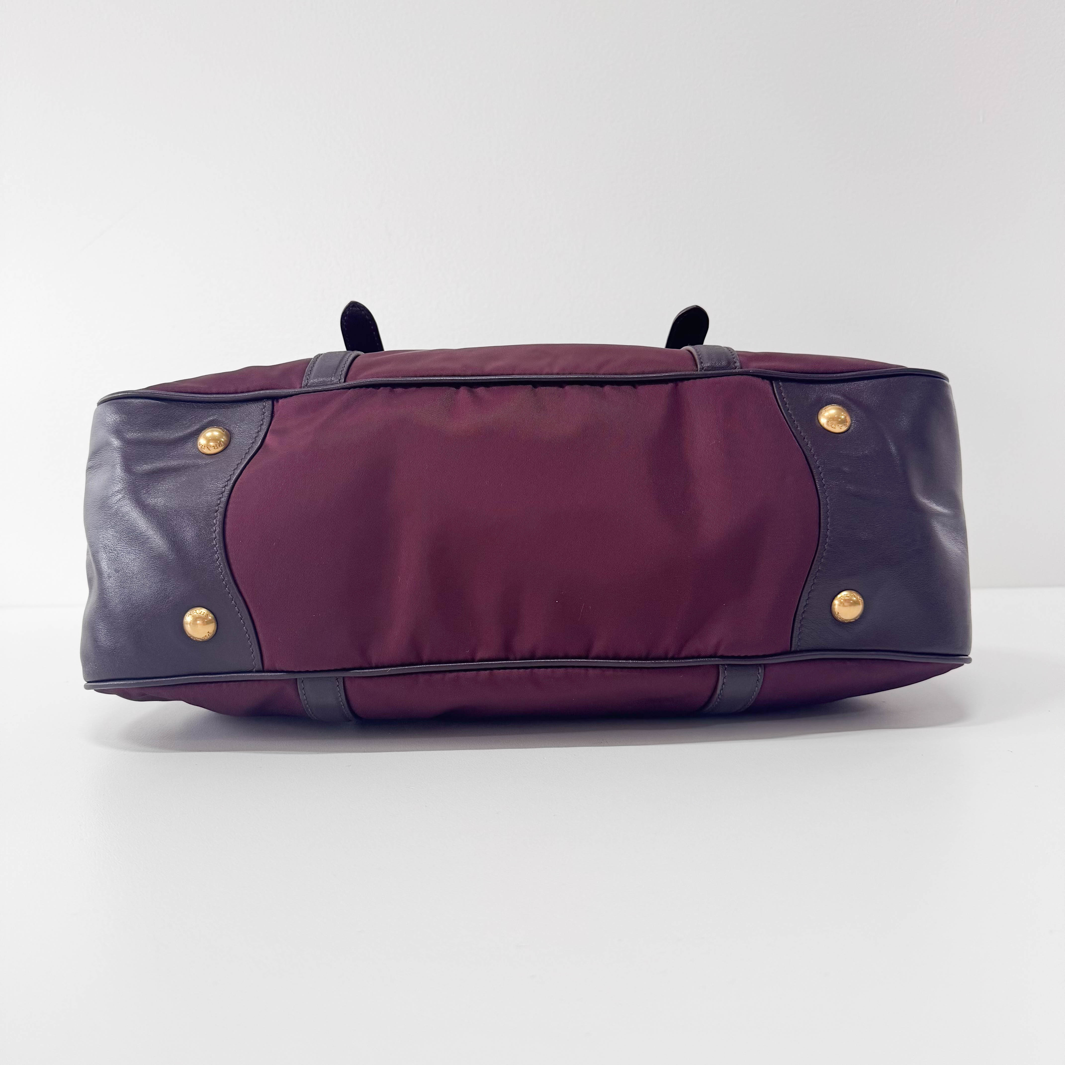 Bordeaux Nylon Handle Bag