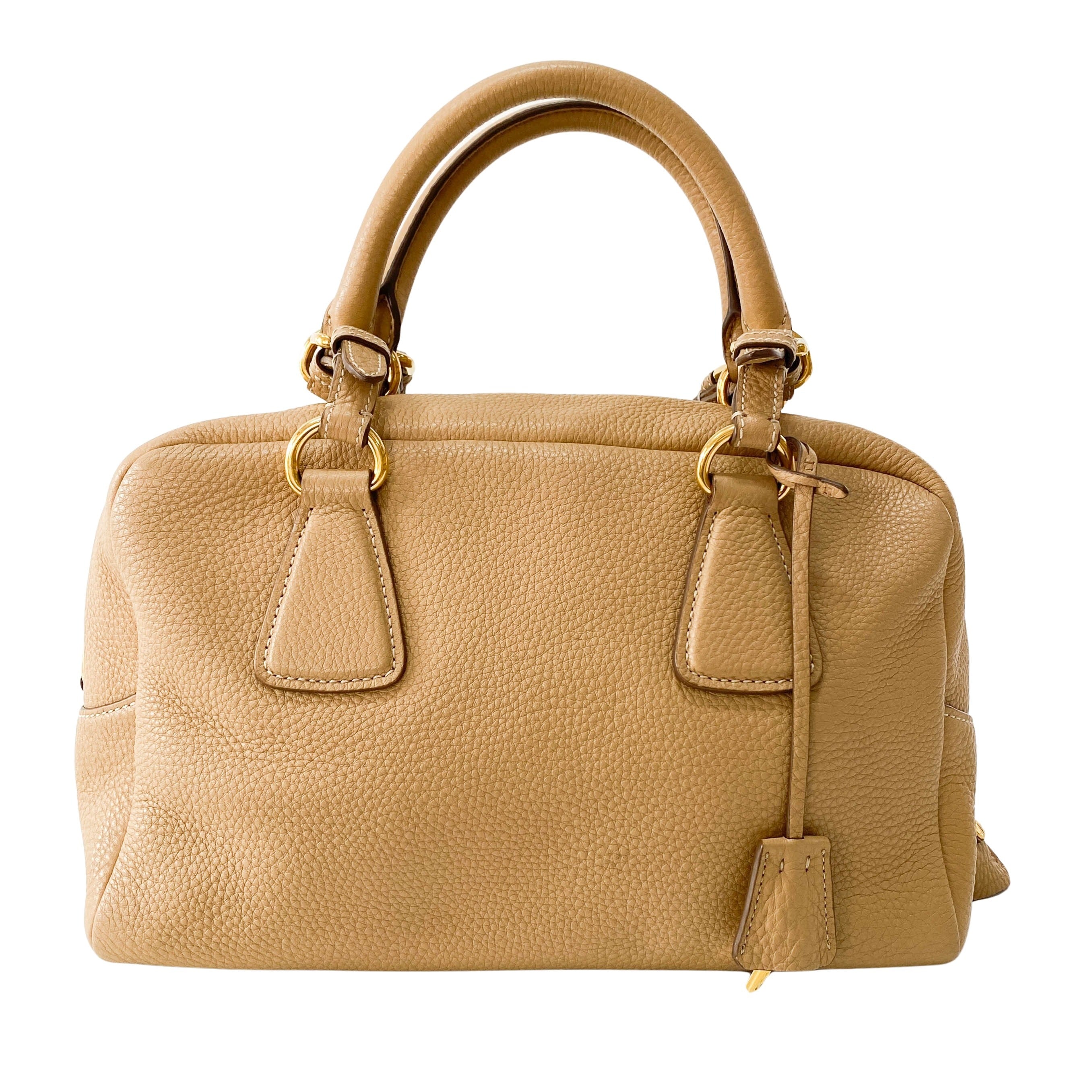 Brown Top Handle Shoulder Bag