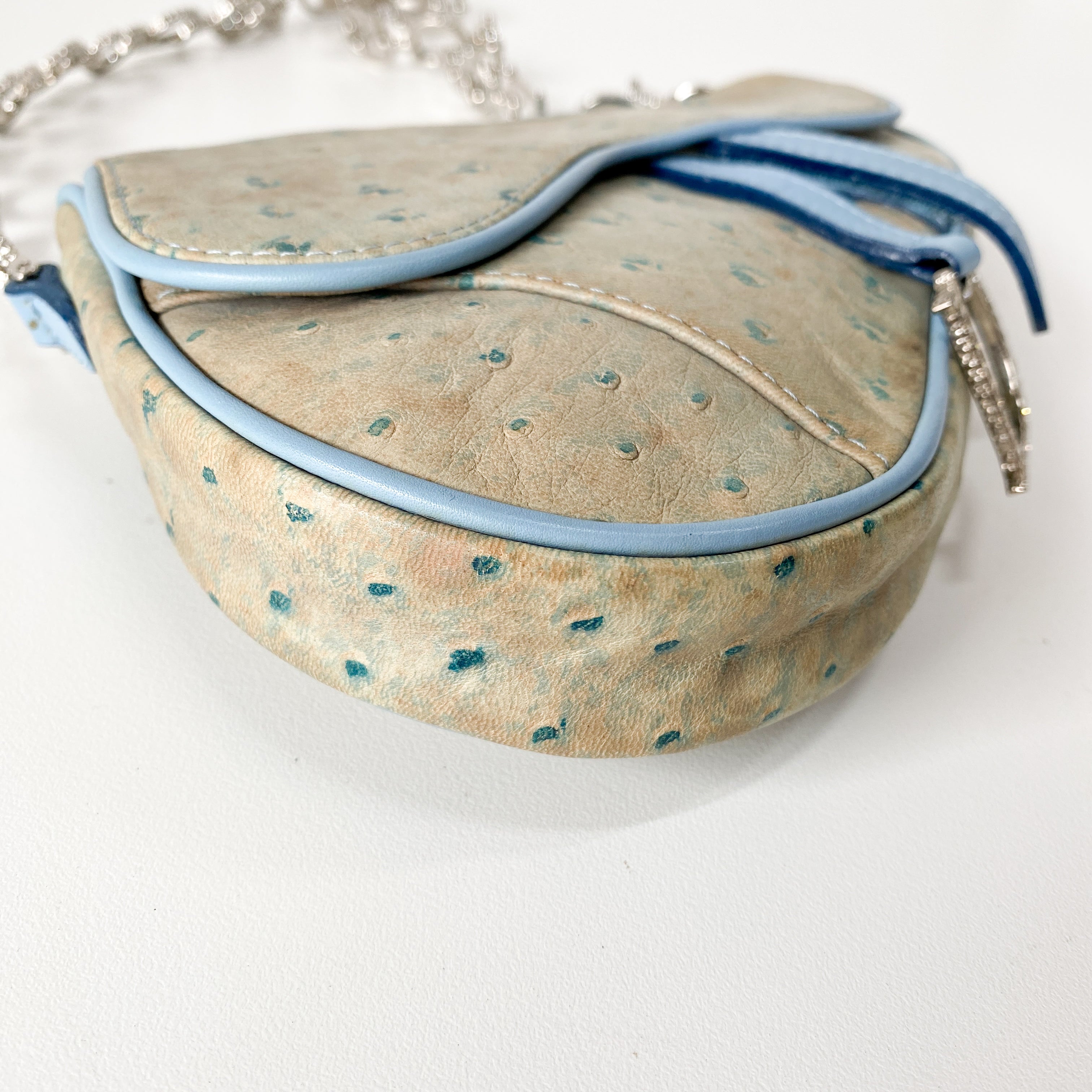 Saddle Multi-colour Leather & Rhinestone Bag