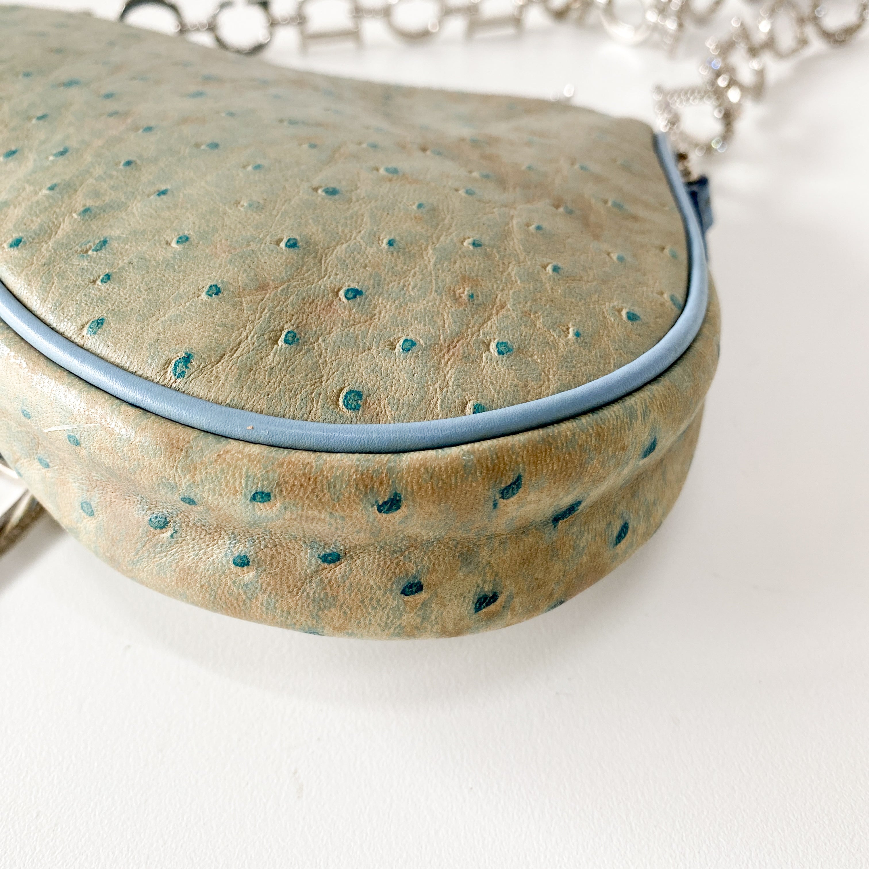 Saddle Multi-colour Leather & Rhinestone Bag