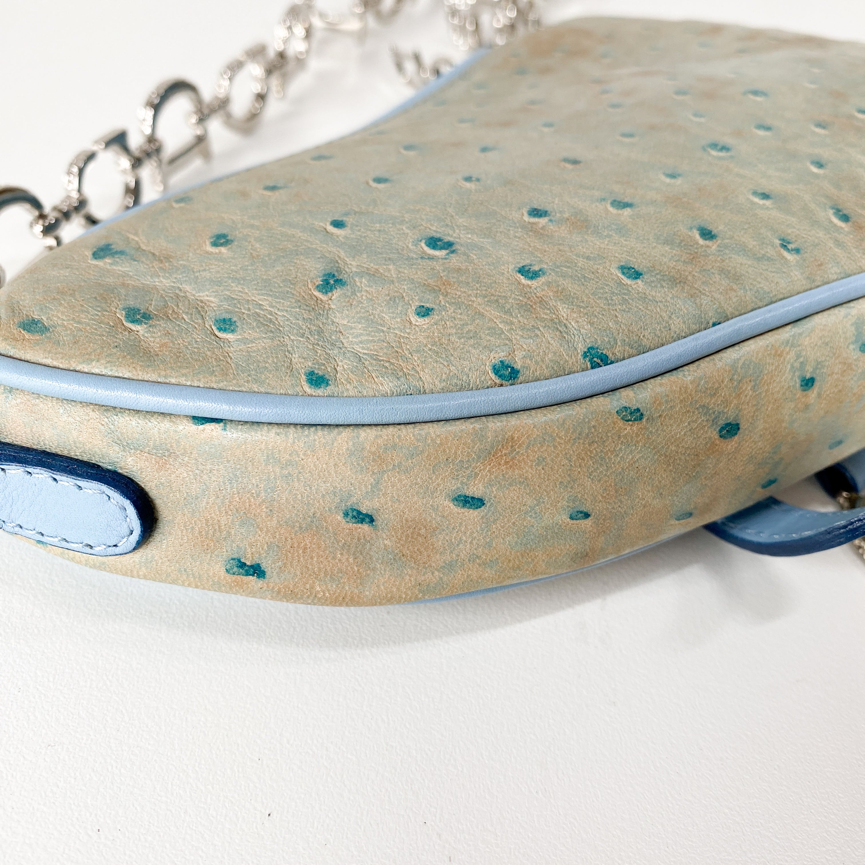 Saddle Multi-colour Leather & Rhinestone Bag