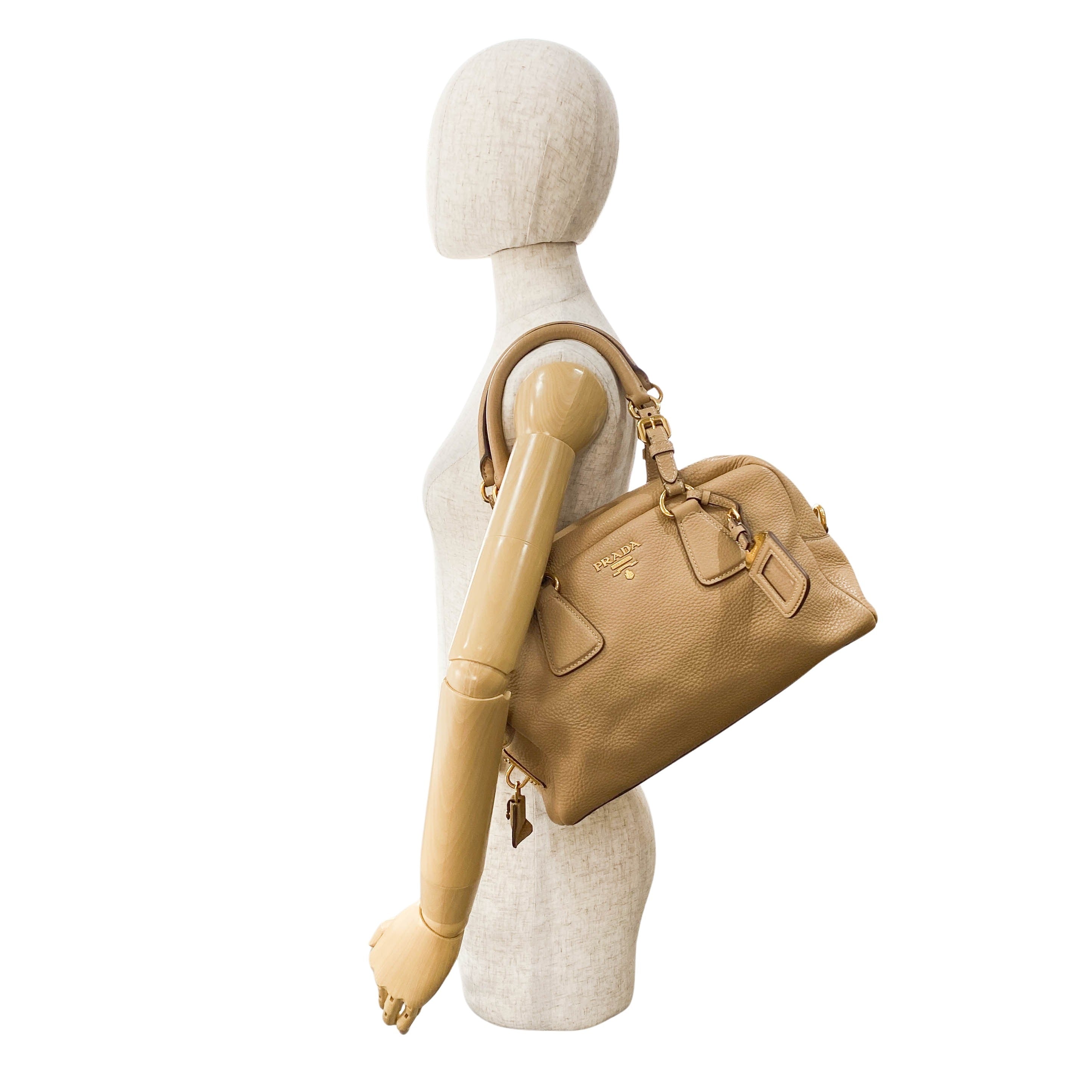 Brown Top Handle Shoulder Bag