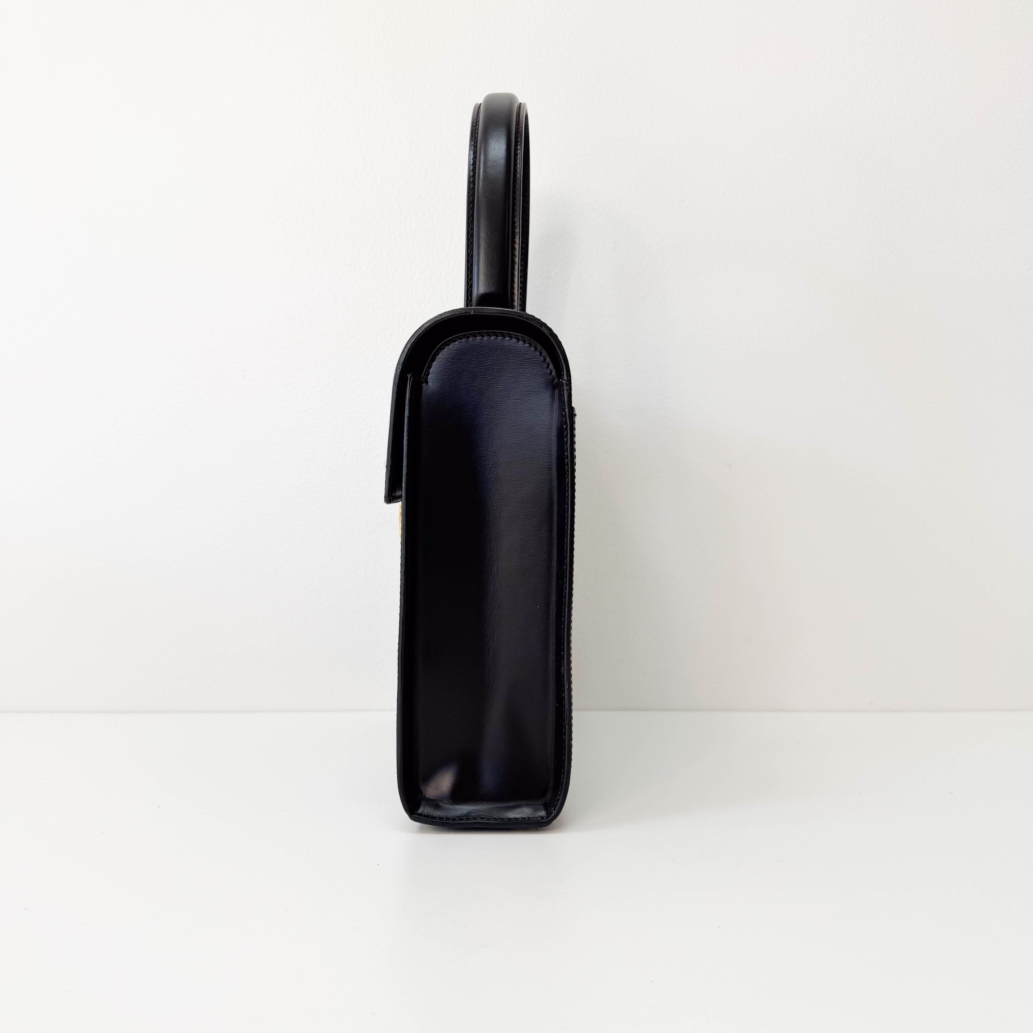 Panthere Black Leather Bag