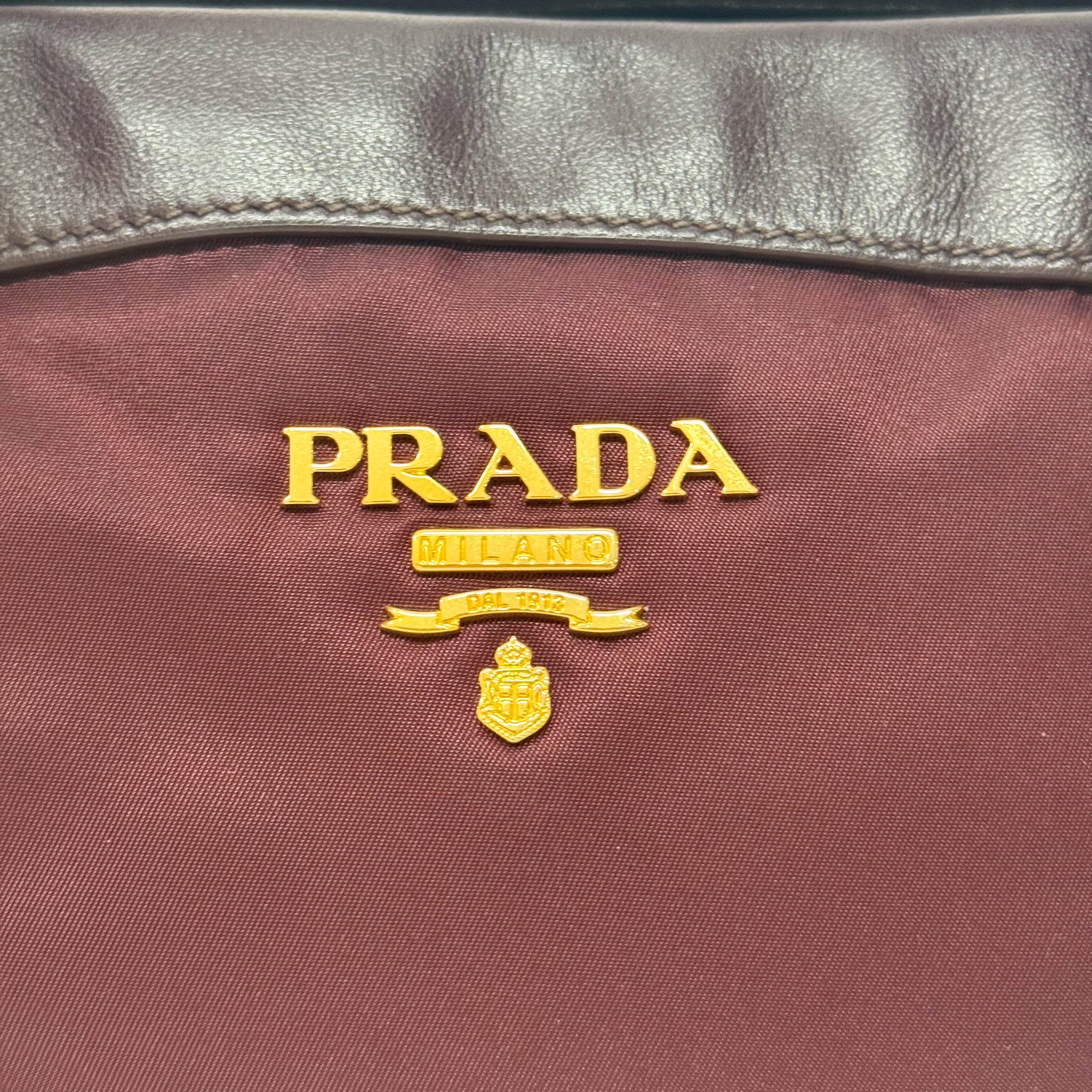 Bordeaux Nylon Handle Bag