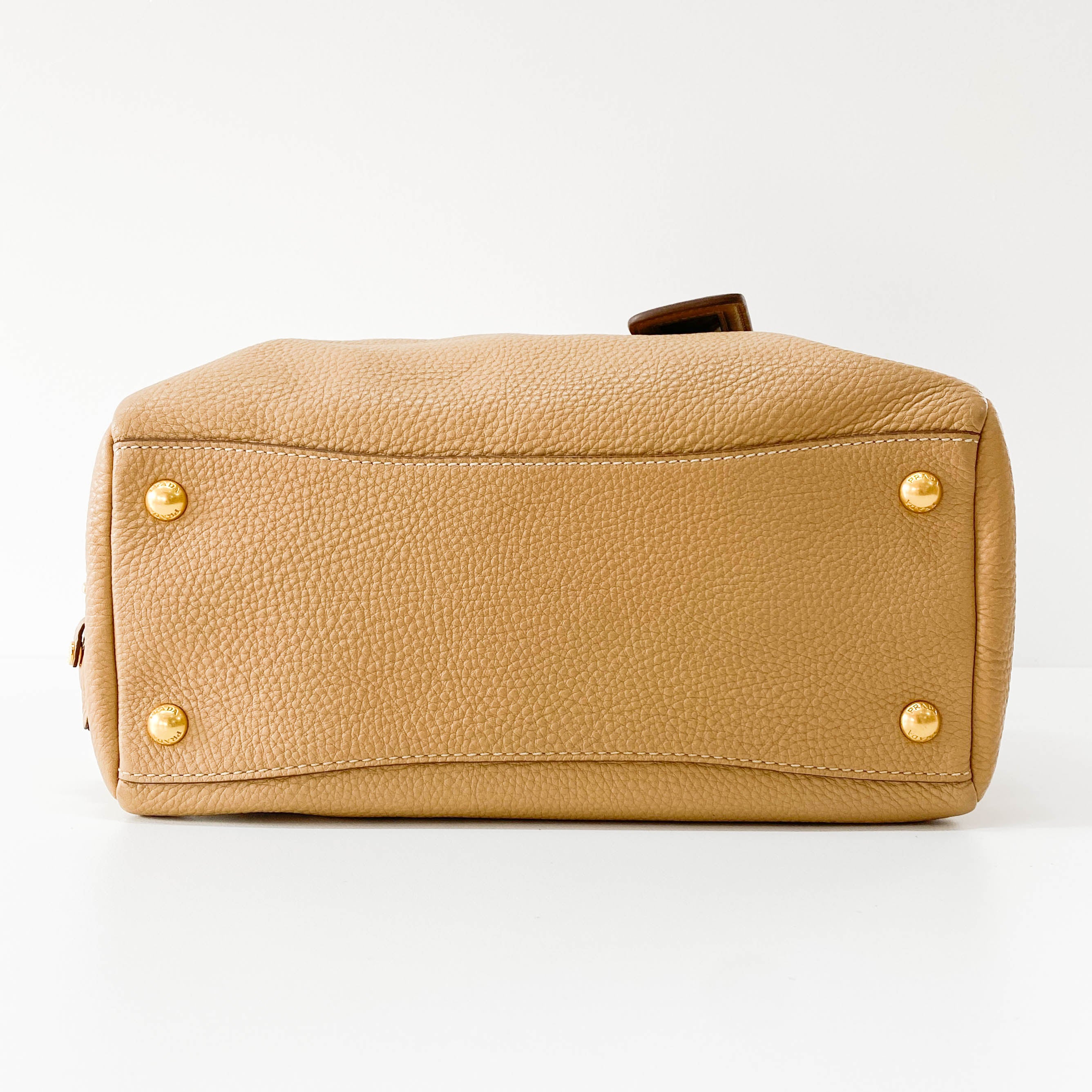 Brown Top Handle Shoulder Bag