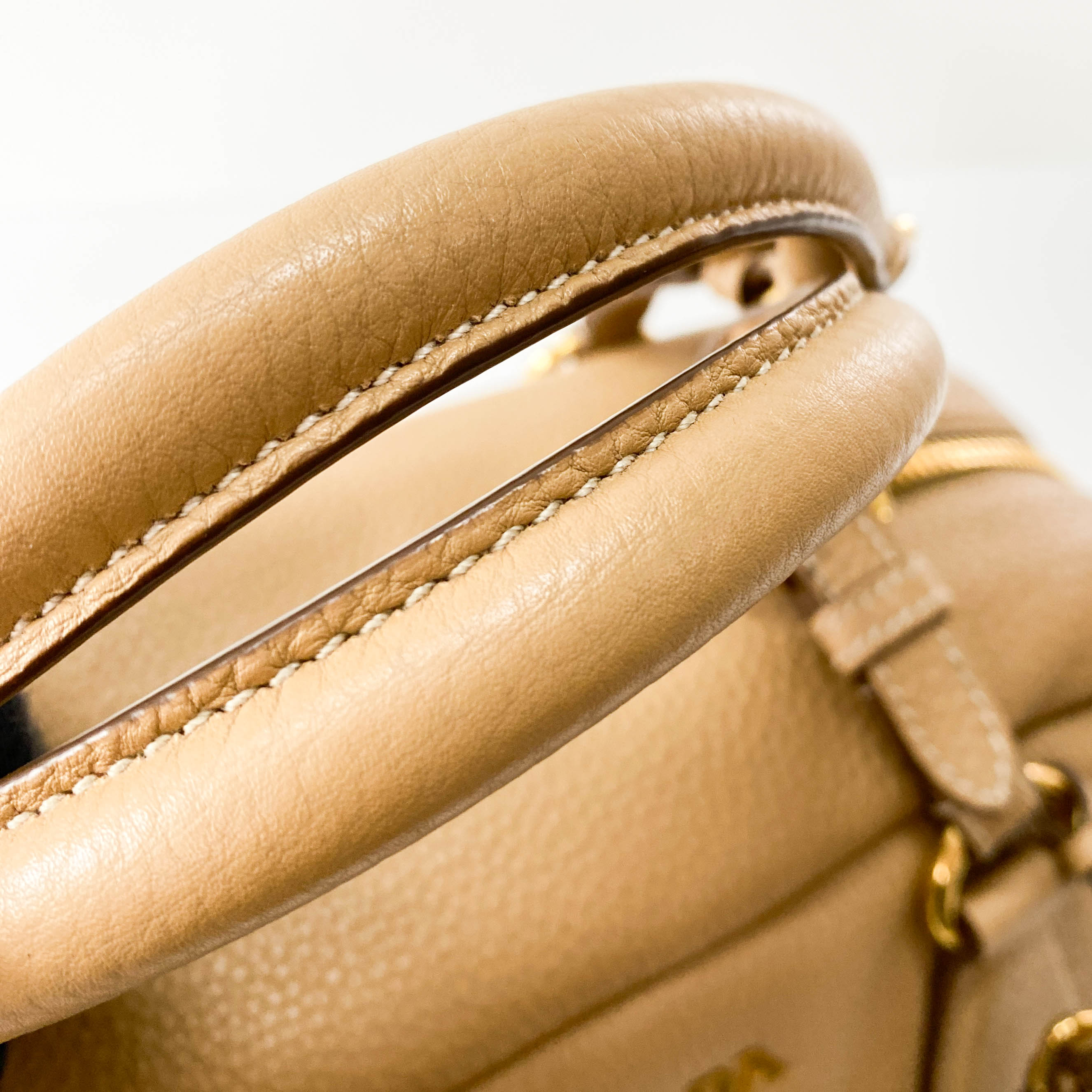 Brown Top Handle Shoulder Bag