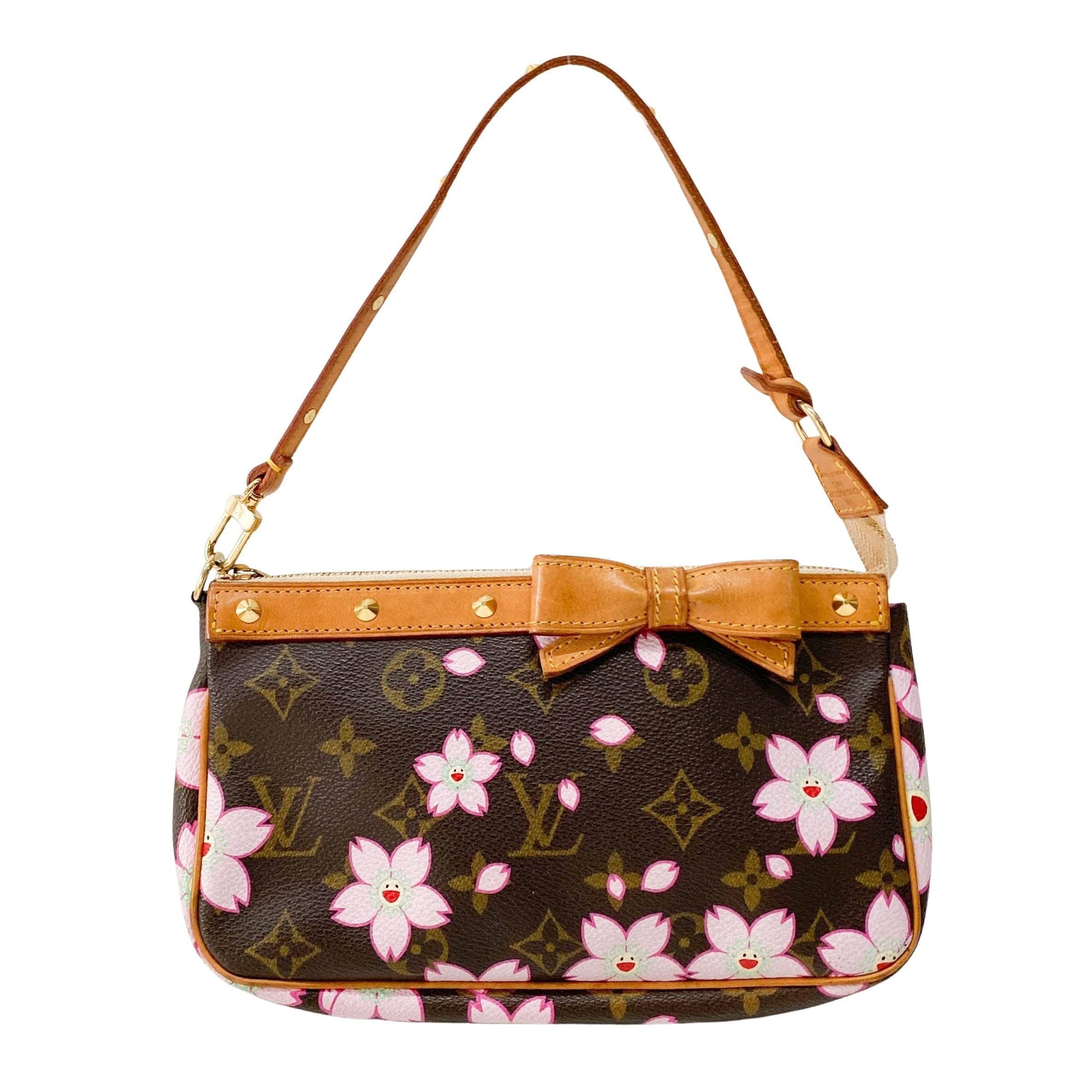 Louis Vuitton x Takashi Murakami Monogram Cherry Blossom Pochette Accessoire
