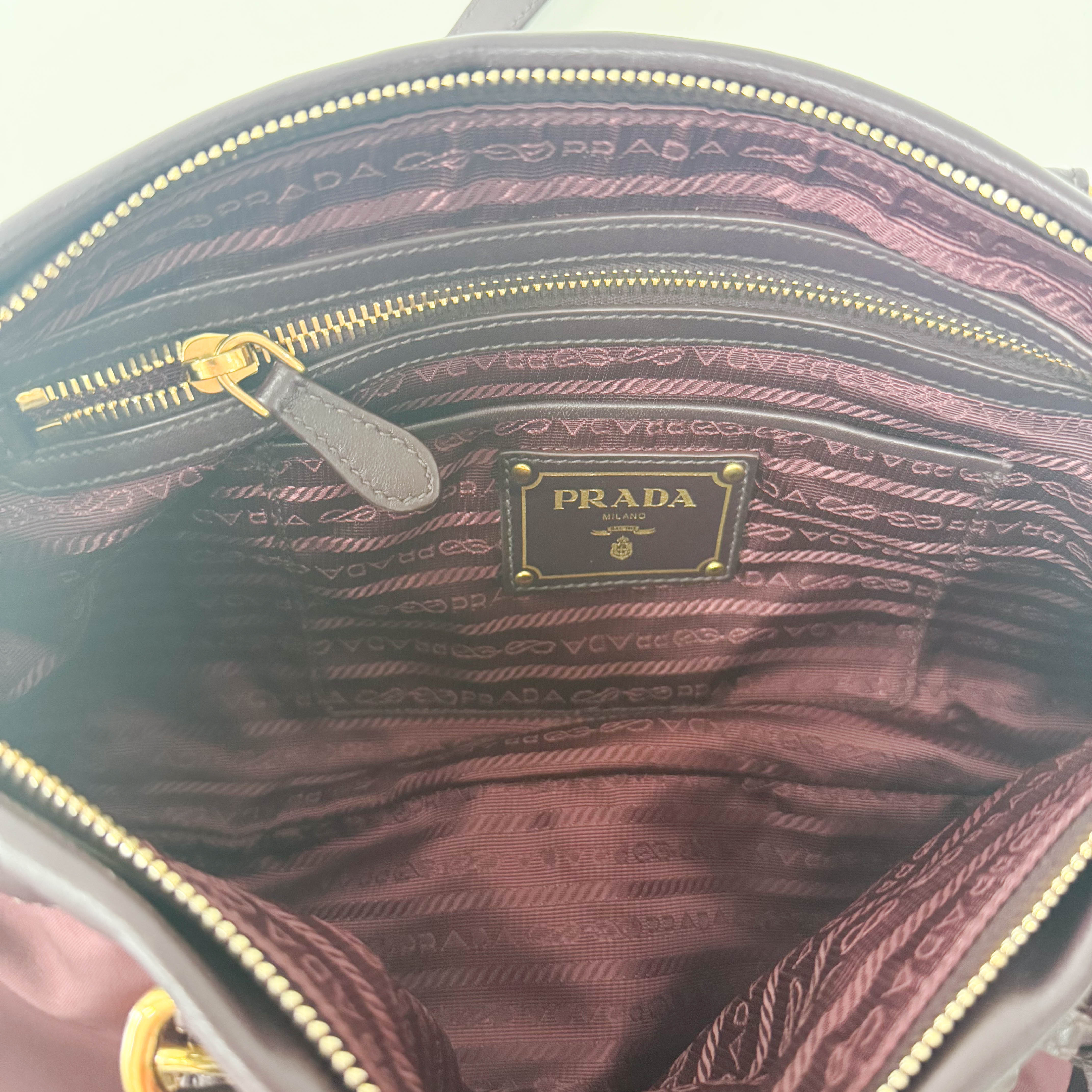 Bordeaux Nylon Handle Bag
