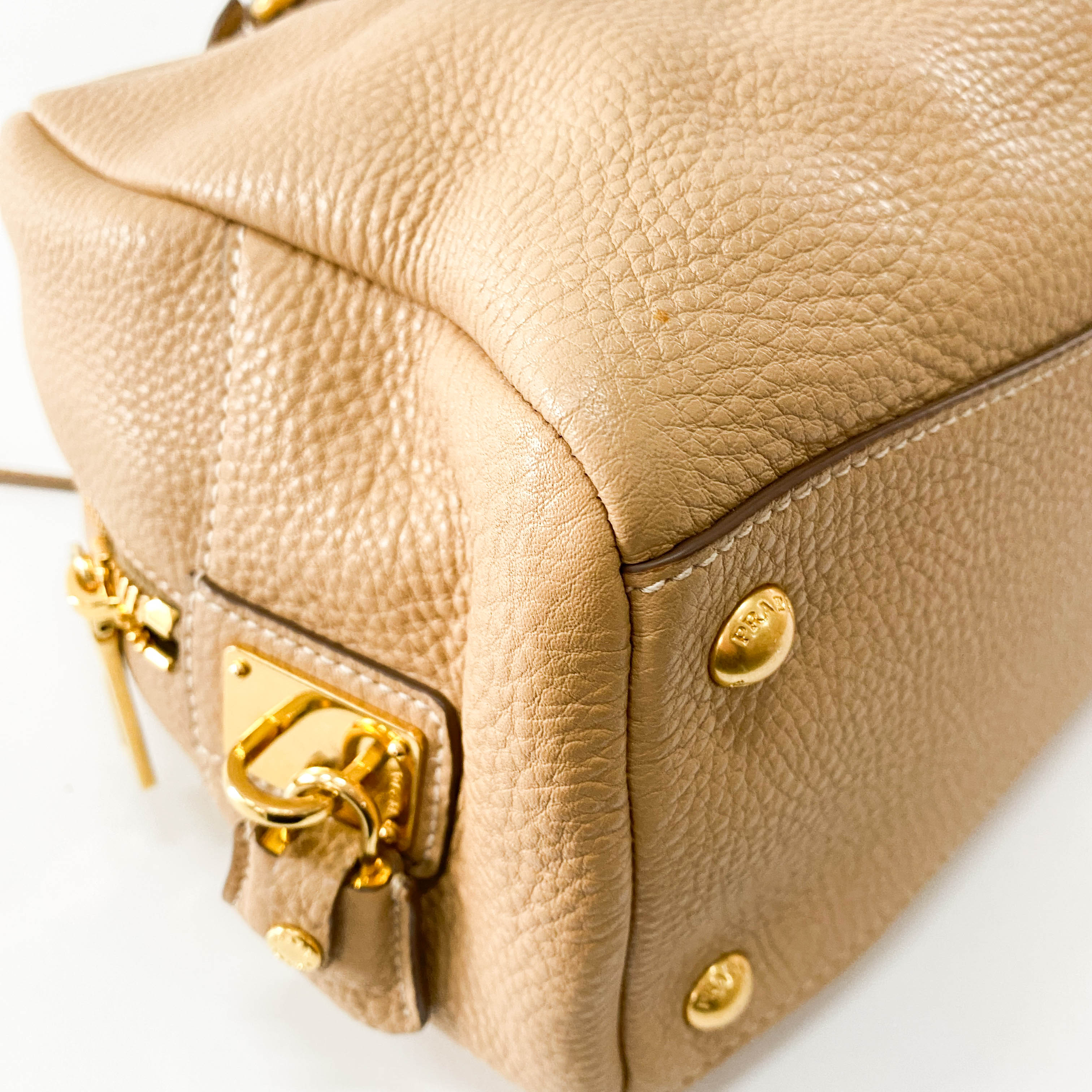 Brown Top Handle Shoulder Bag