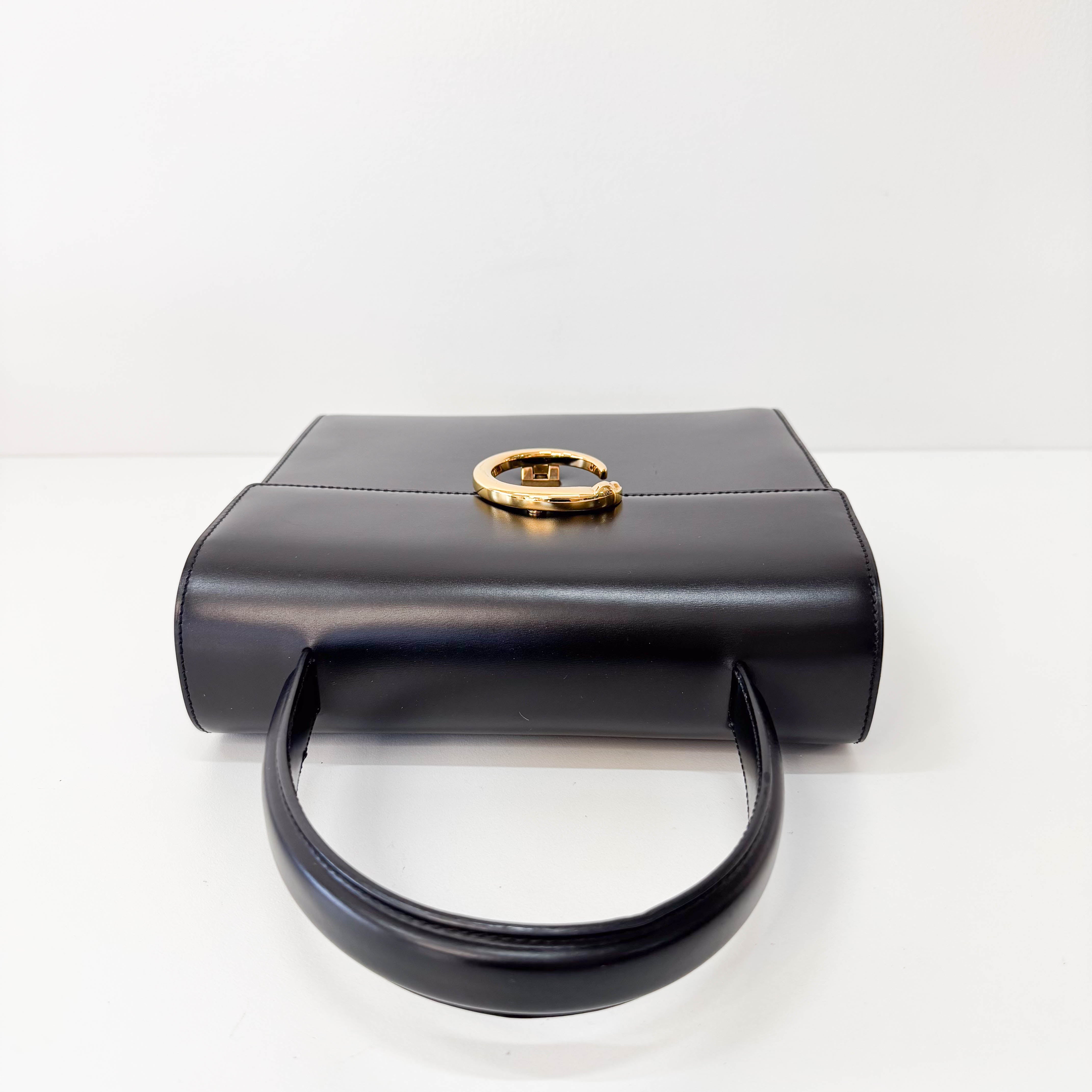 Panthere Black Leather Bag