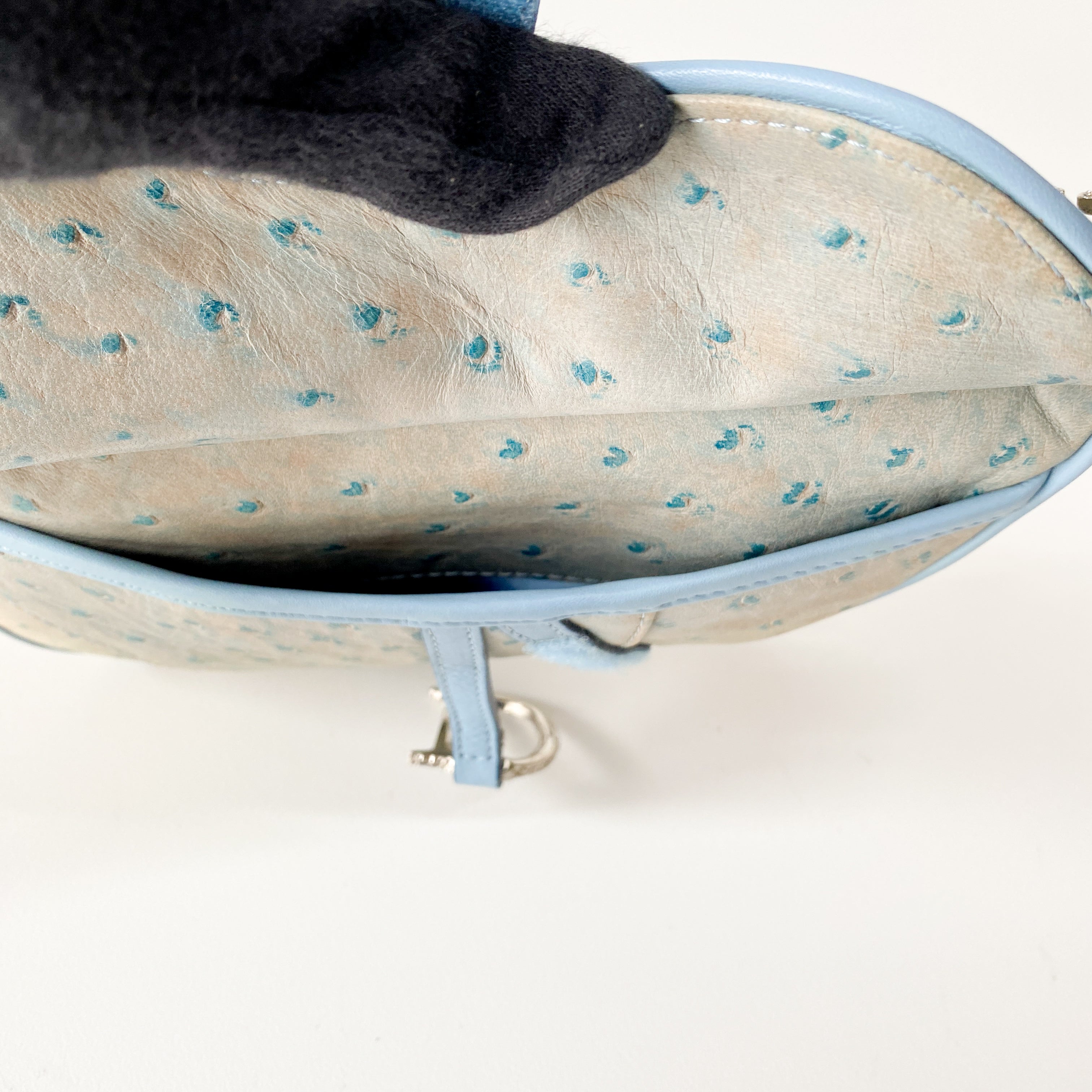 Saddle Multi-colour Leather & Rhinestone Bag