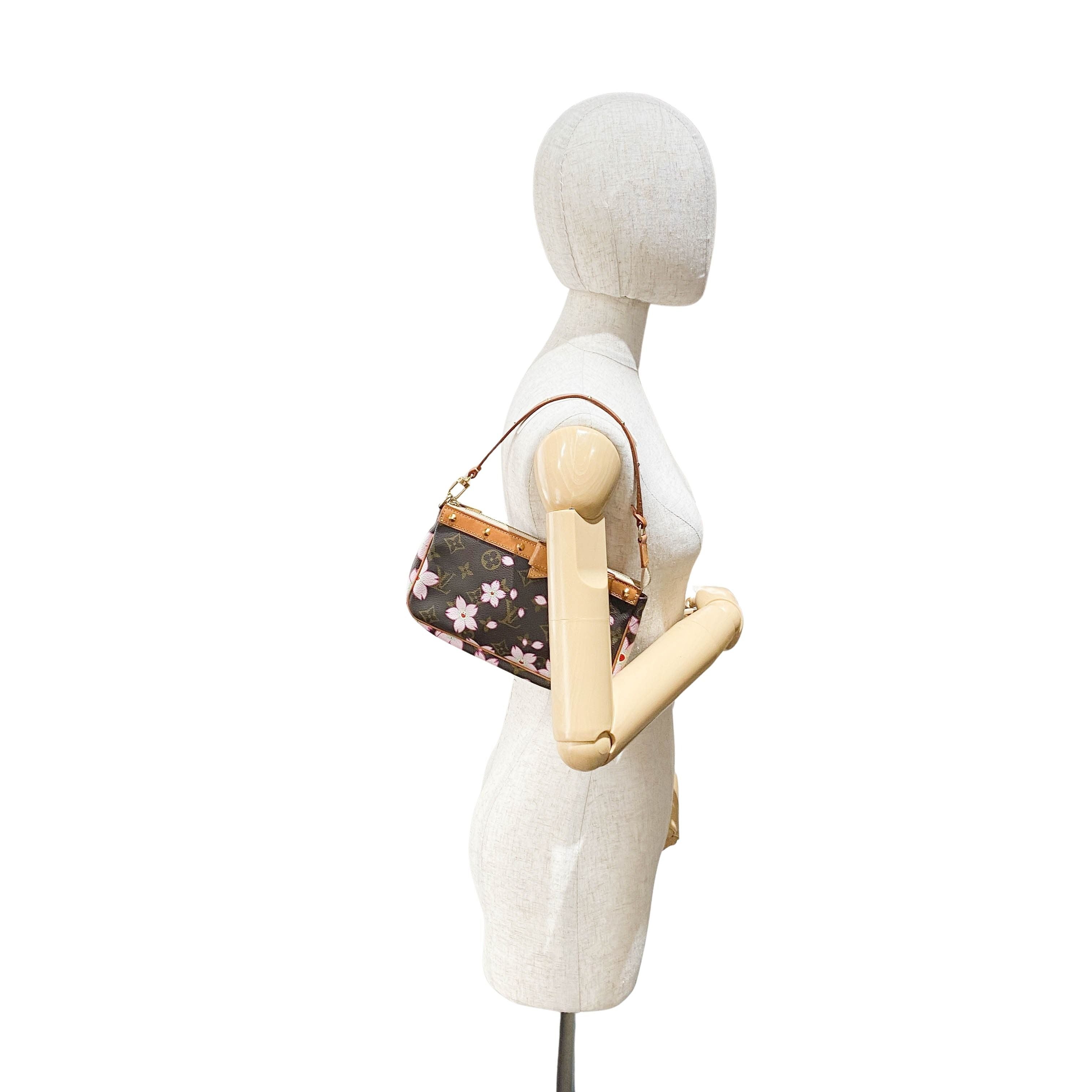 Louis Vuitton x Takashi Murakami Monogram Cherry Blossom Pochette Accessoire