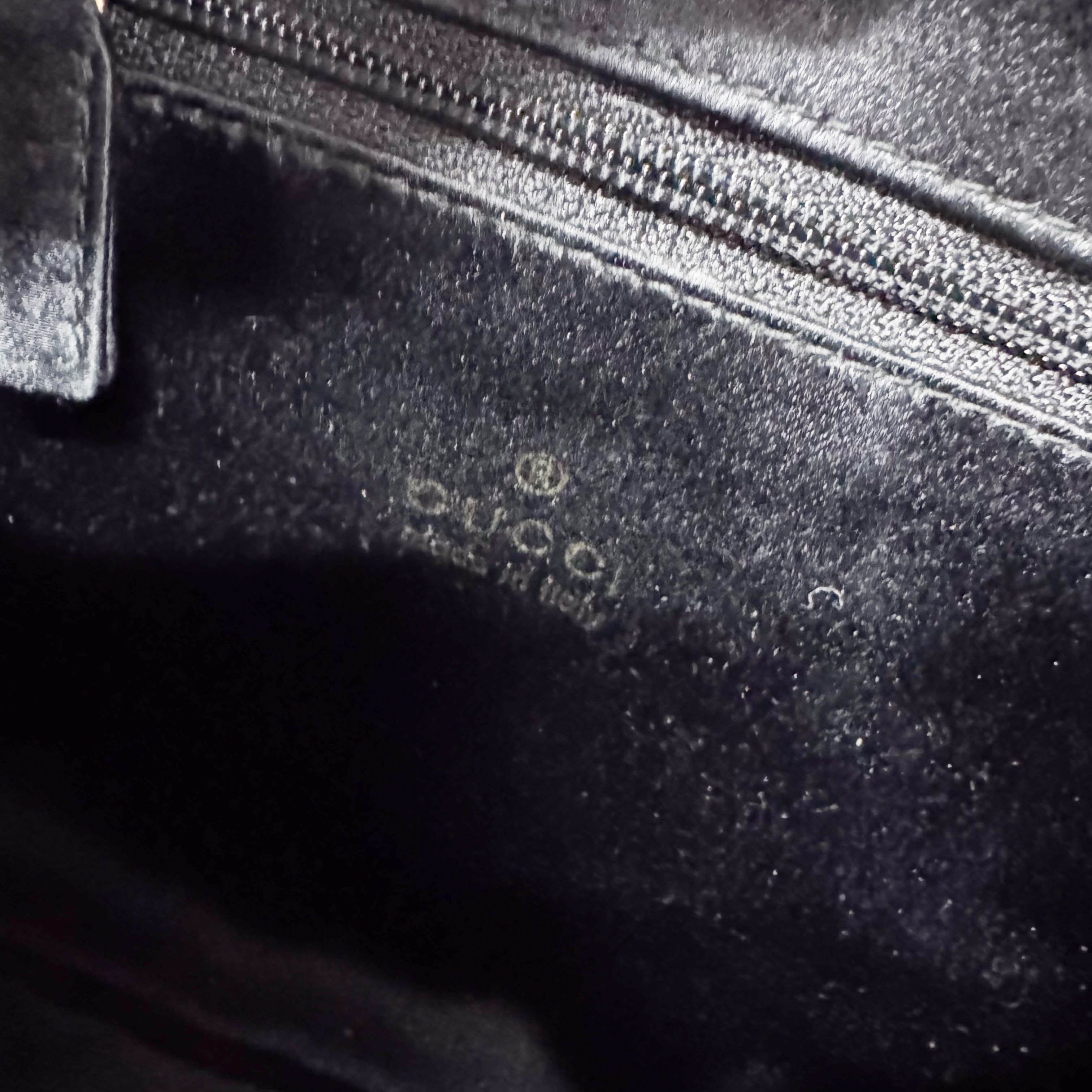 Jackie Mini Black Satin Bamboo Handle Handbag