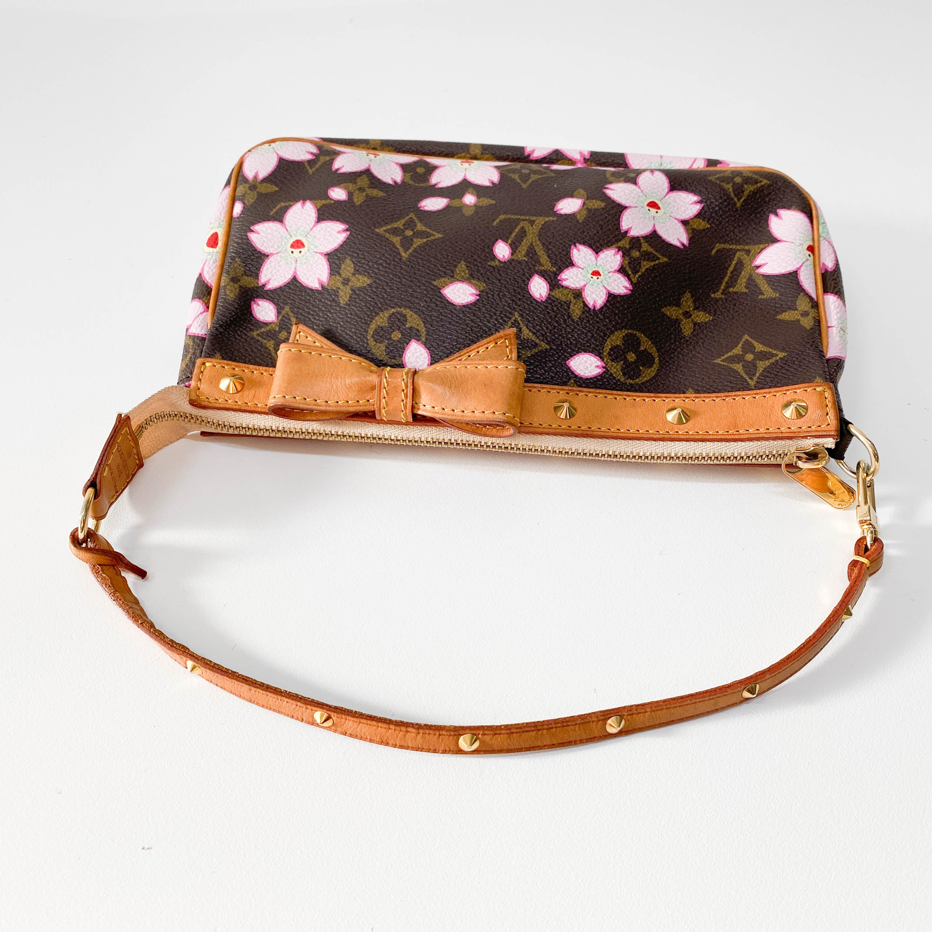 Louis Vuitton x Takashi Murakami Monogram Cherry Blossom Pochette Accessoire