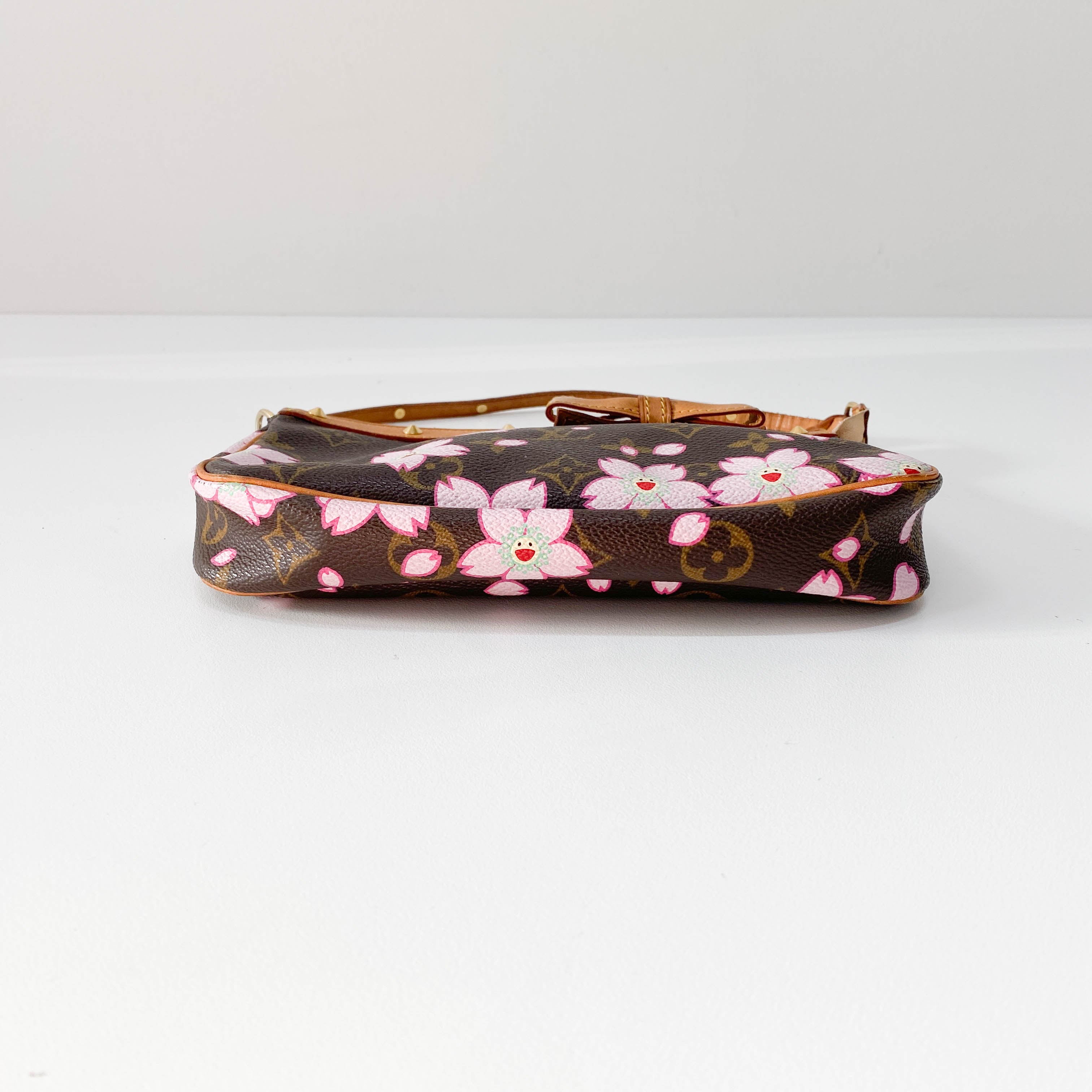 Louis Vuitton x Takashi Murakami Monogram Cherry Blossom Pochette Accessoire