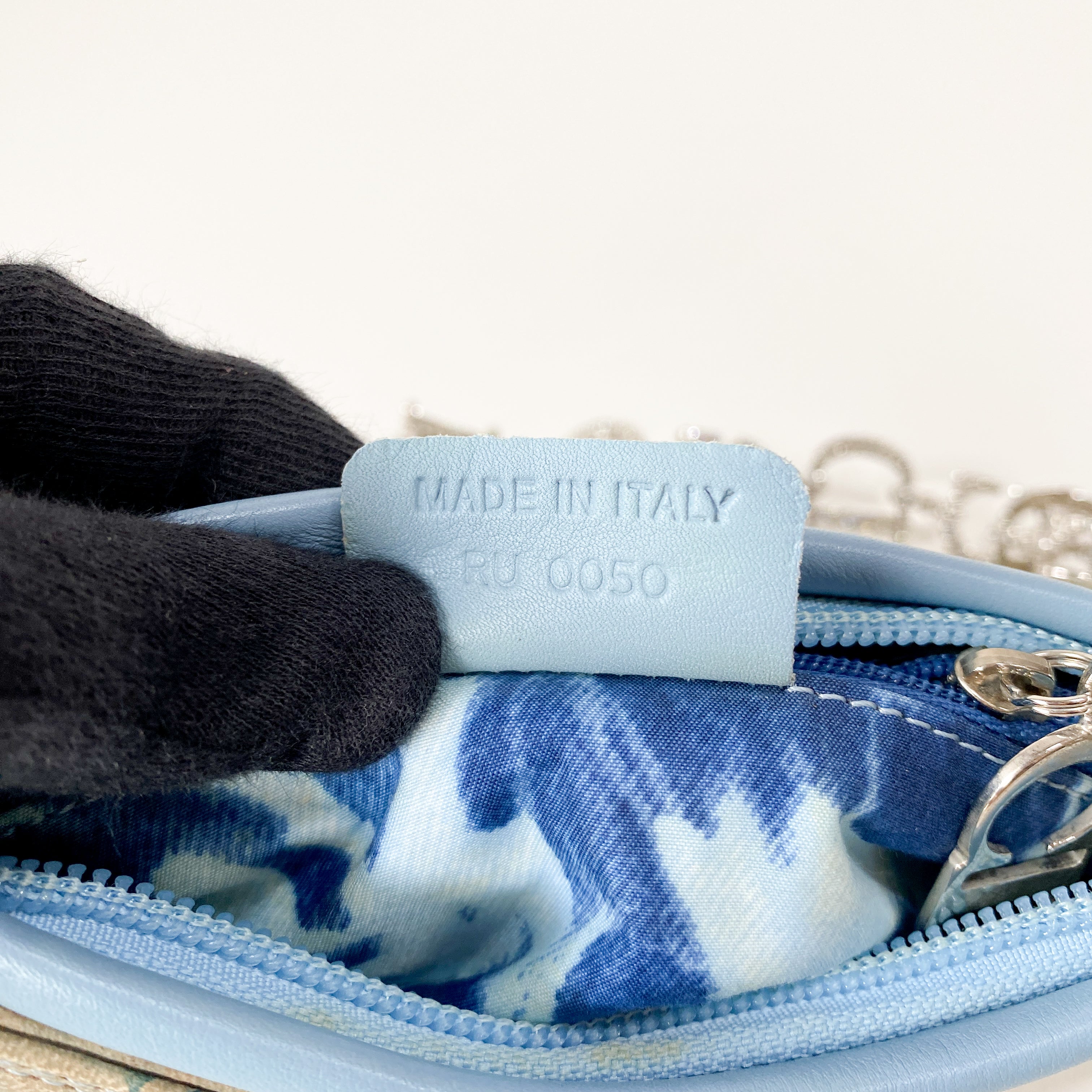 Saddle Multi-colour Leather & Rhinestone Bag