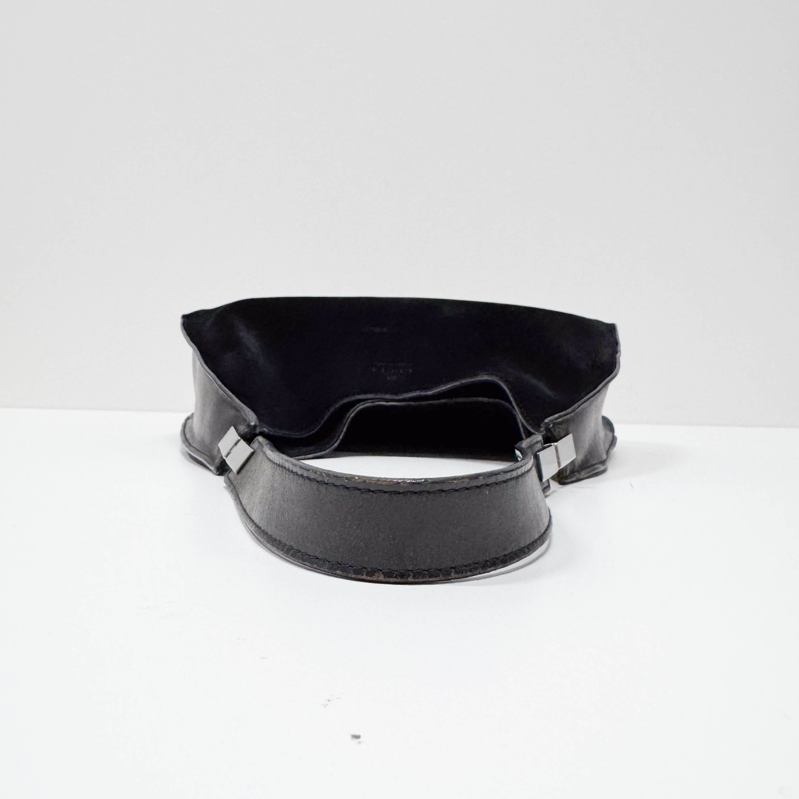 Black Suede Hobo Shoulder Bag