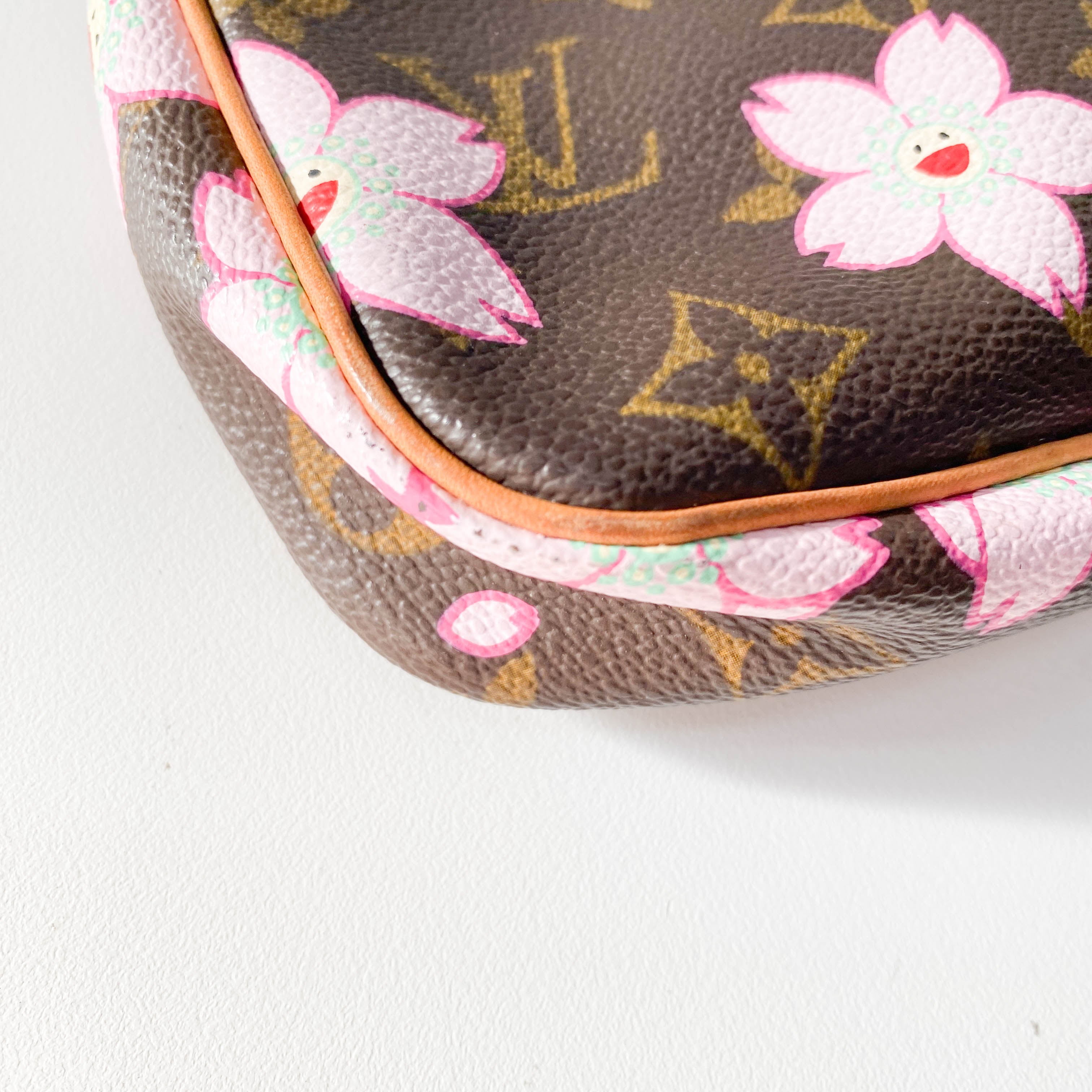 Louis Vuitton x Takashi Murakami Monogram Cherry Blossom Pochette Accessoire