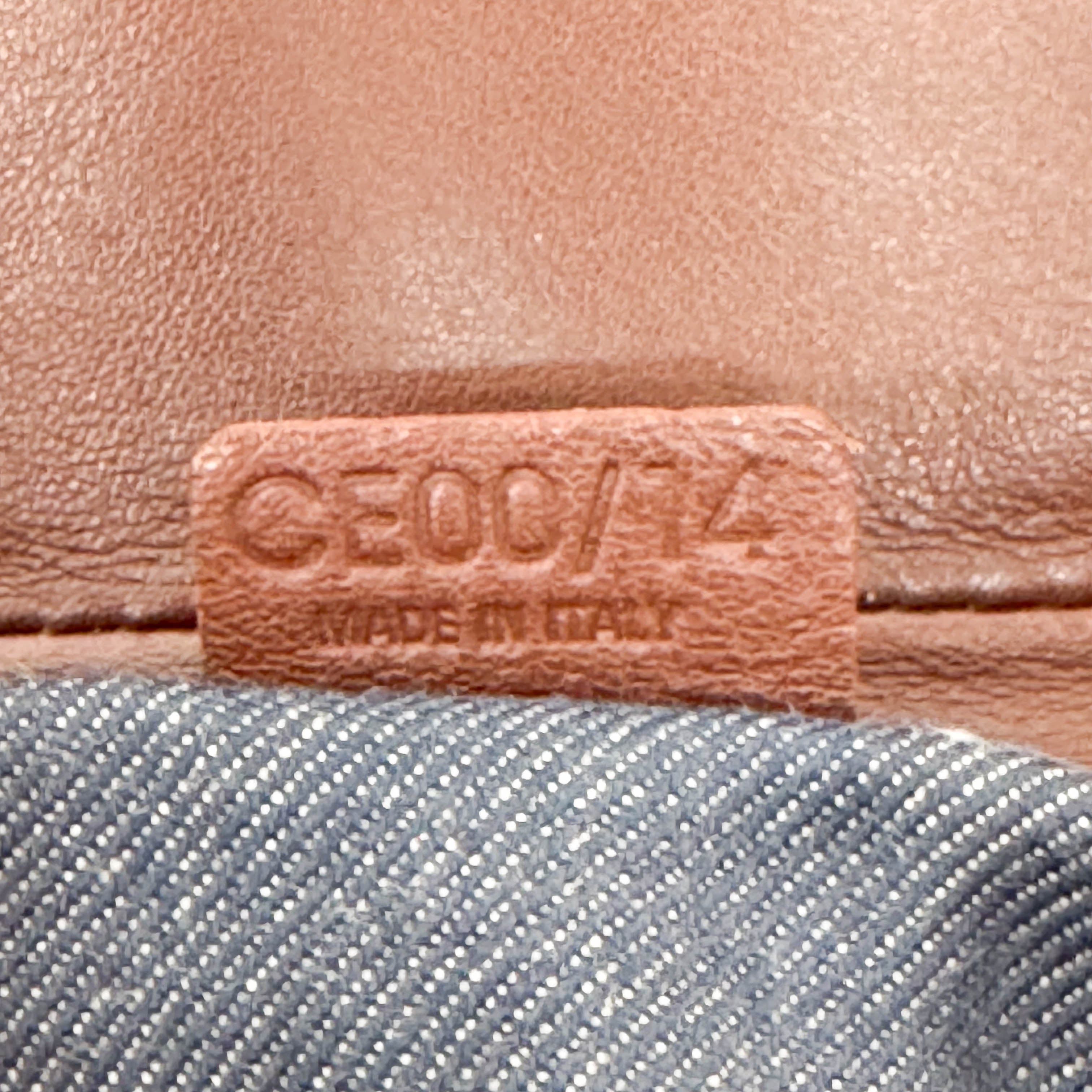 Paris Macadam Denim Shoulder Bag