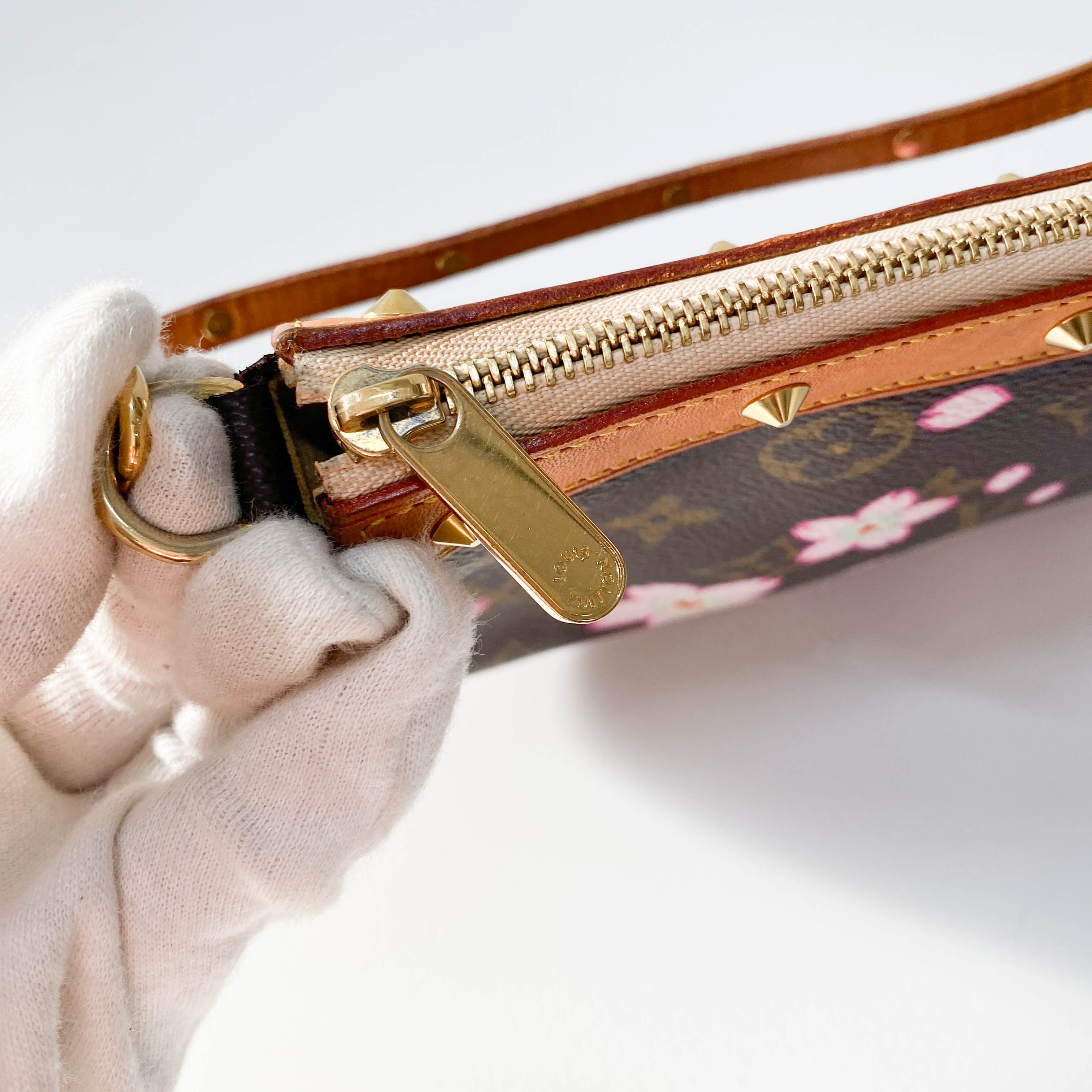 Louis Vuitton x Takashi Murakami Monogram Cherry Blossom Pochette Accessoire