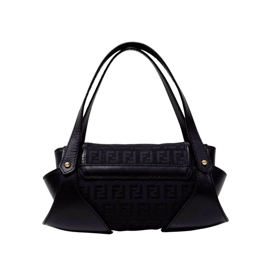 Zucchino Black Canvas Handbag
