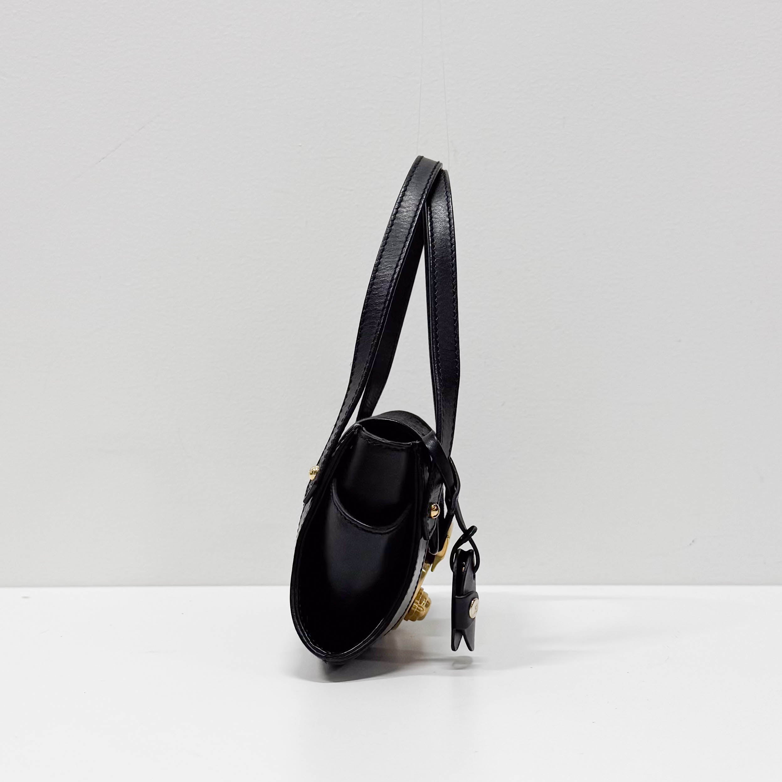 Zucchino Black Canvas Handbag