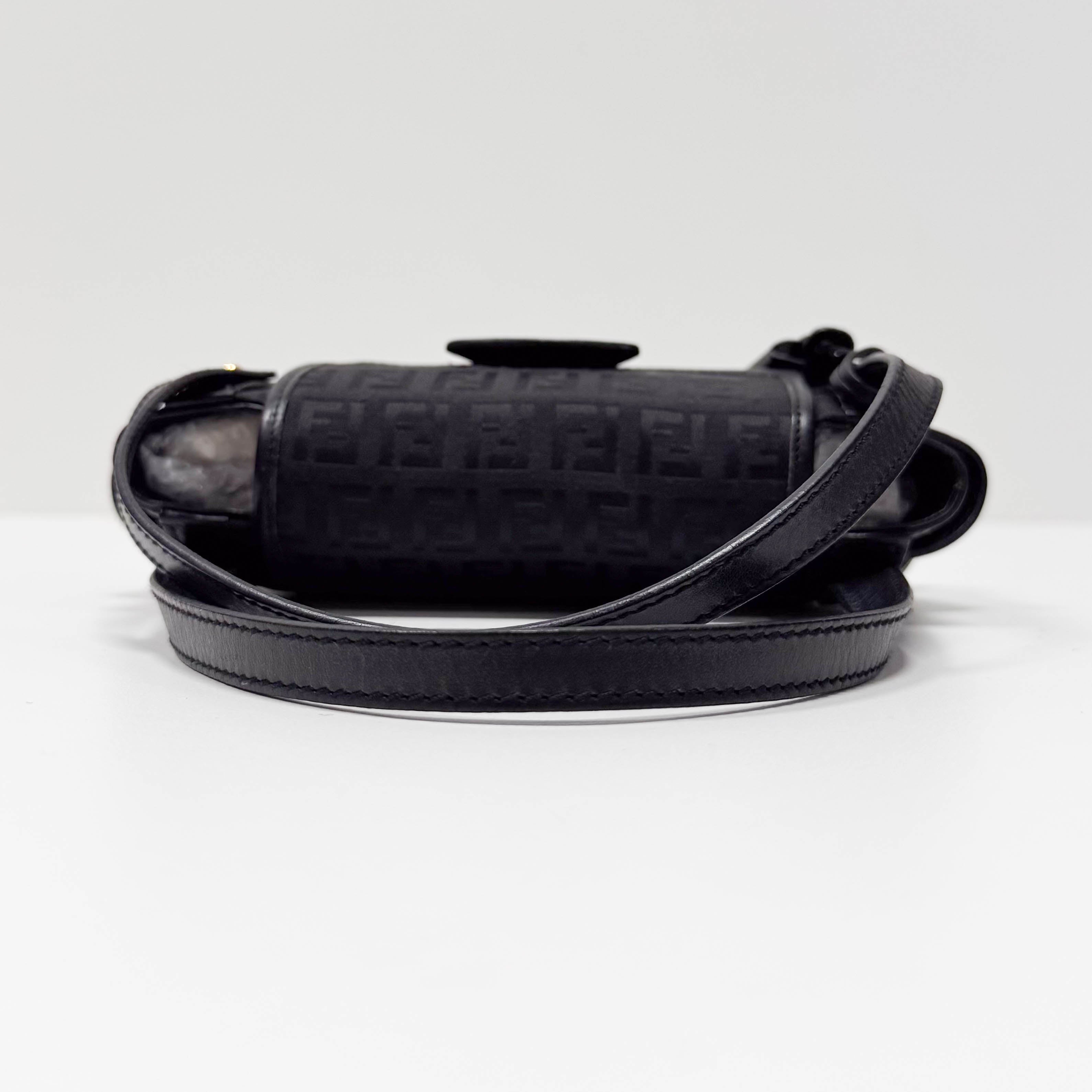 Zucchino Black Canvas Handbag