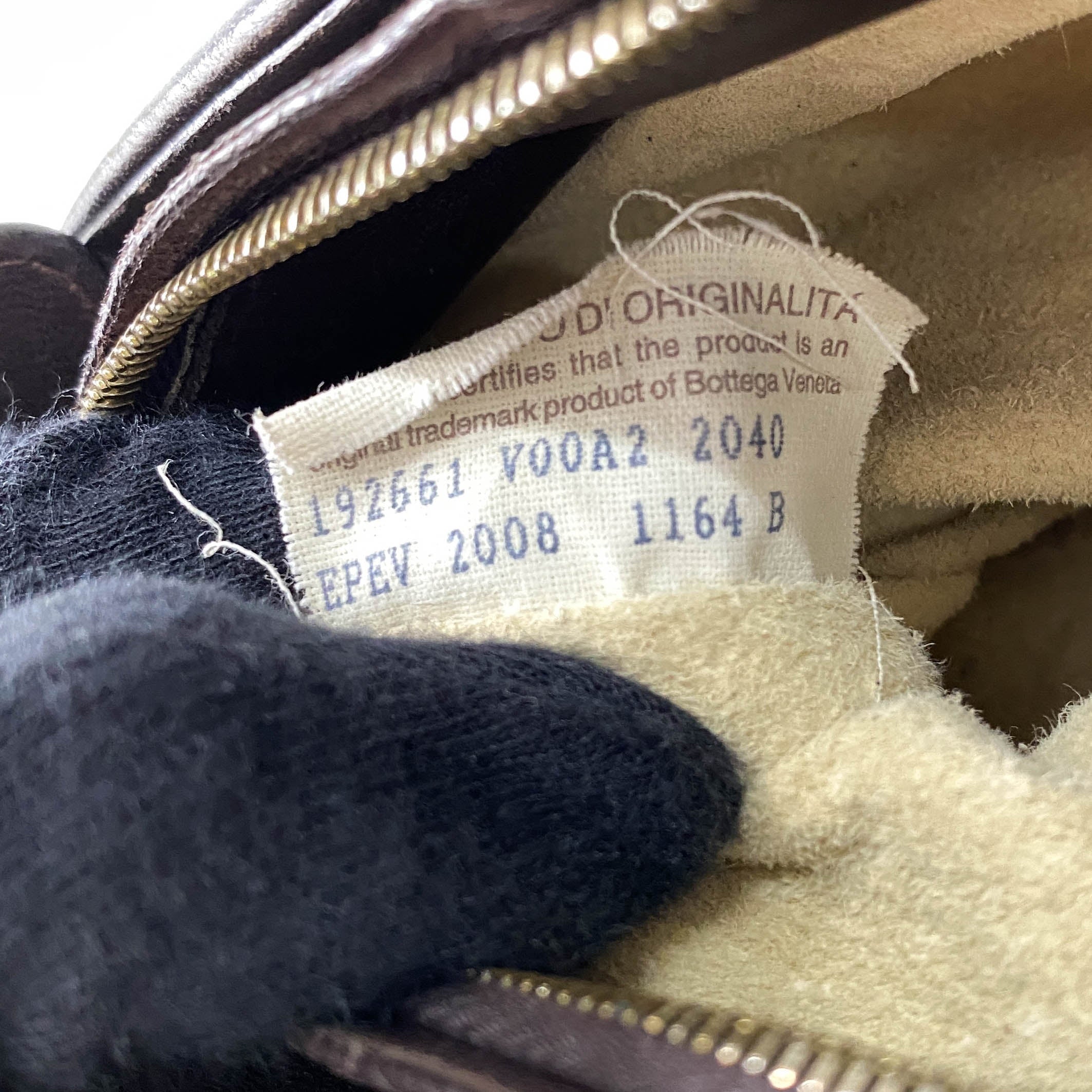 Intrecciato Brown Leather Shoulder Bag