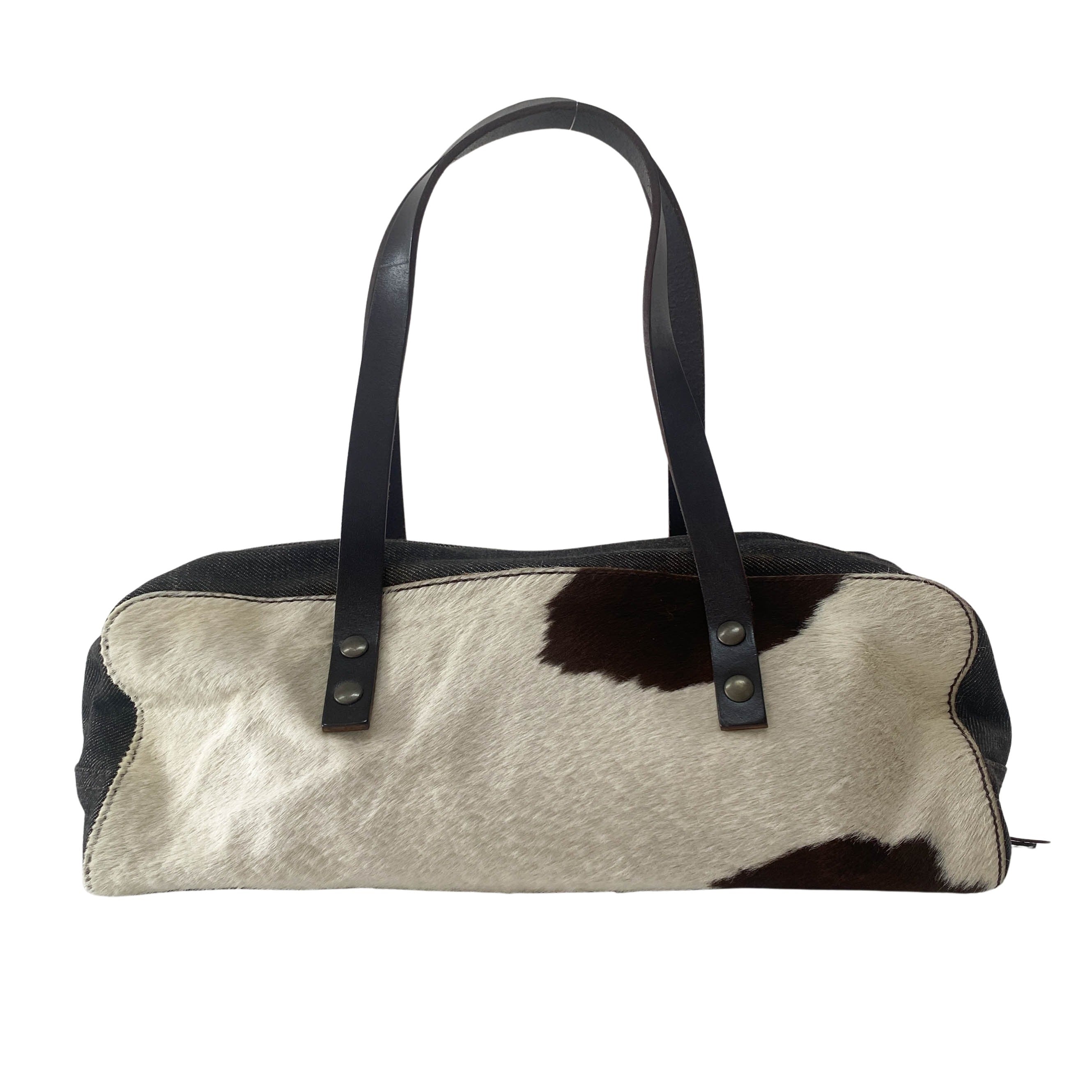 Archive Cow Print Pony Hair Shoulder Bag
