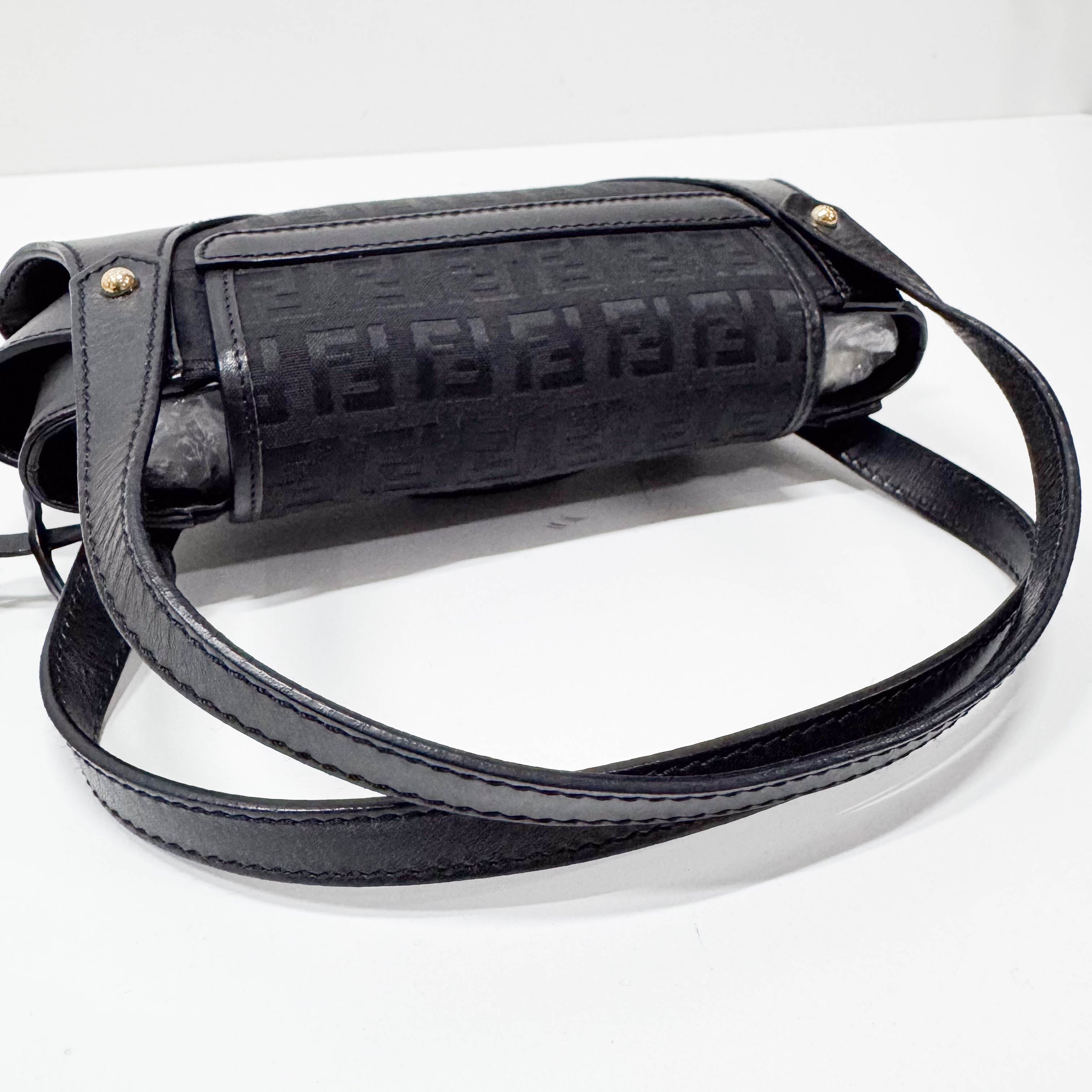 Zucchino Black Canvas Handbag