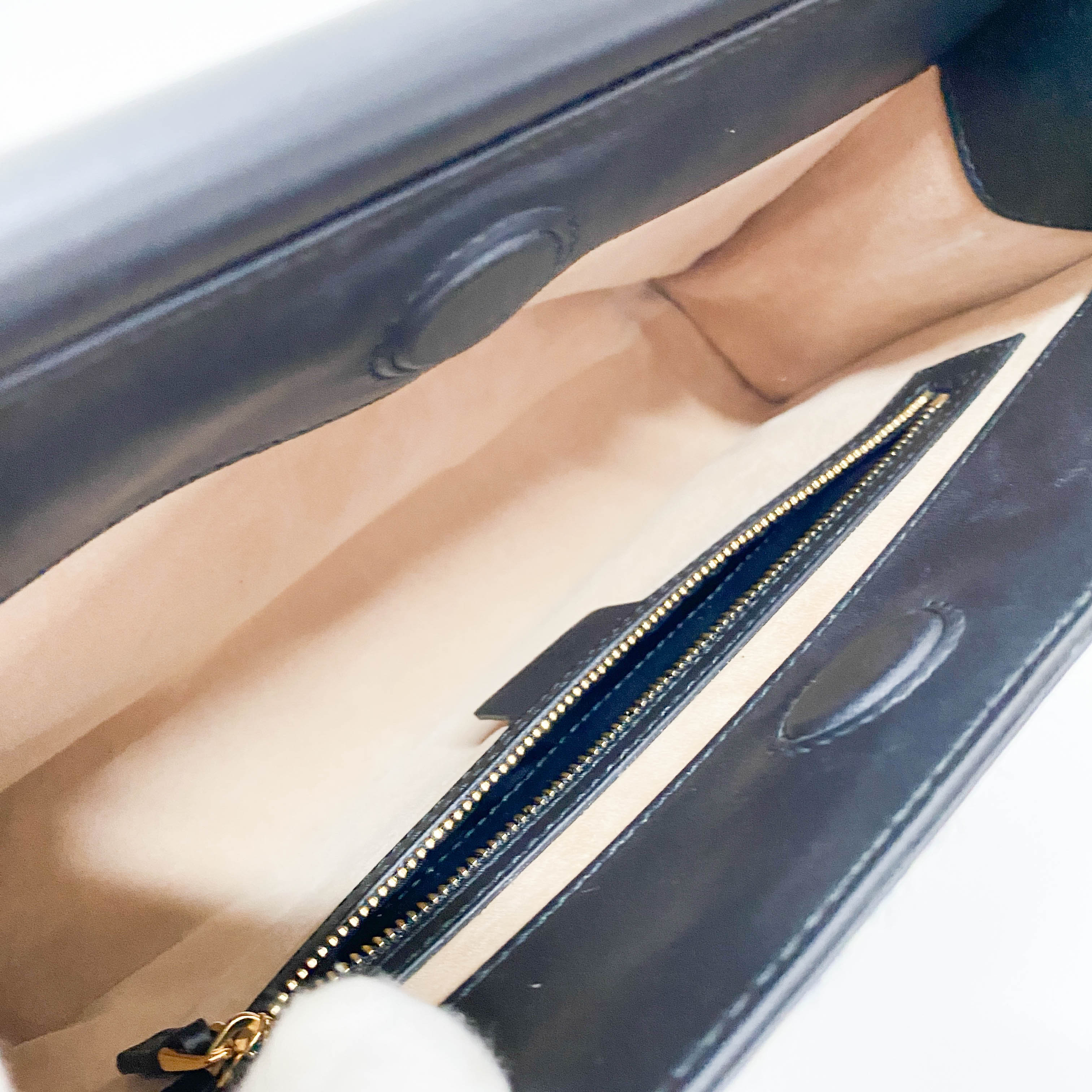 Nymphaea Leopard Calf Hair Bamboo Handle Bag