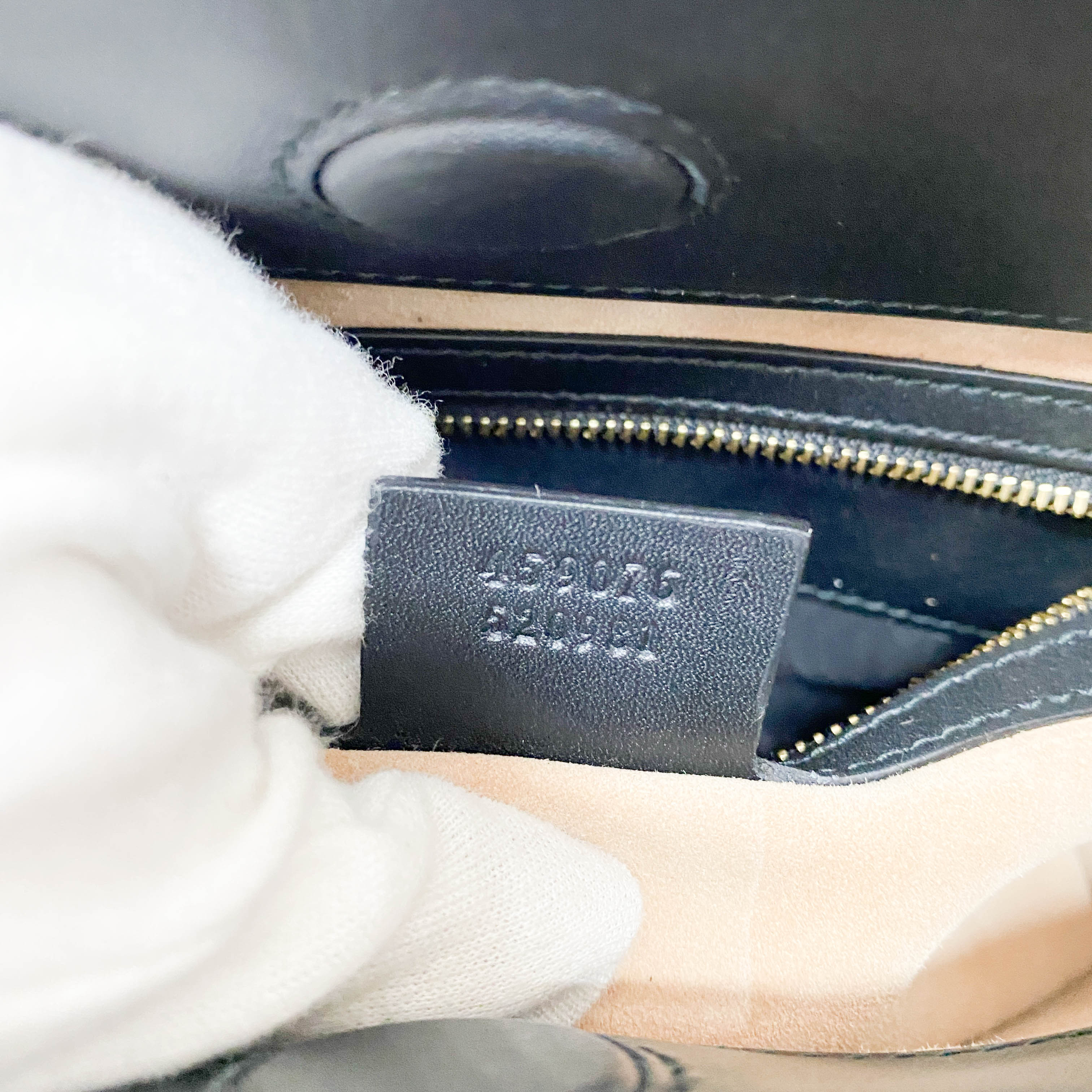 Nymphaea Leopard Calf Hair Bamboo Handle Bag