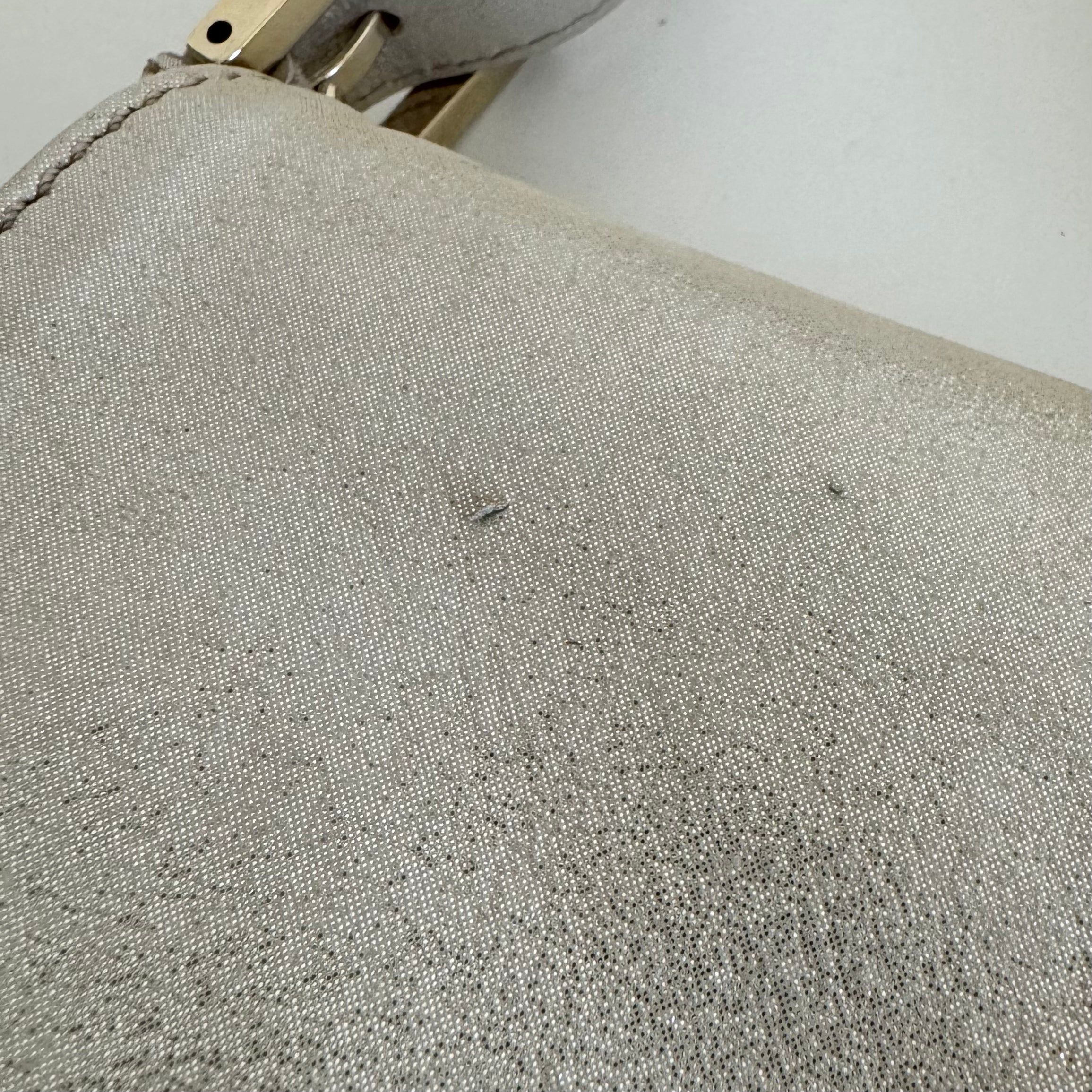 Baguette Champagne Gold Shoulder Bag Rhinestone Hardware